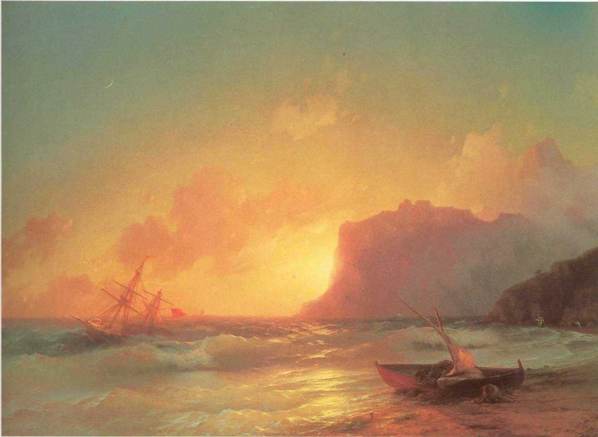 The Sea. Koktebel. by Ivan Konstantinovich Aivazovsky
