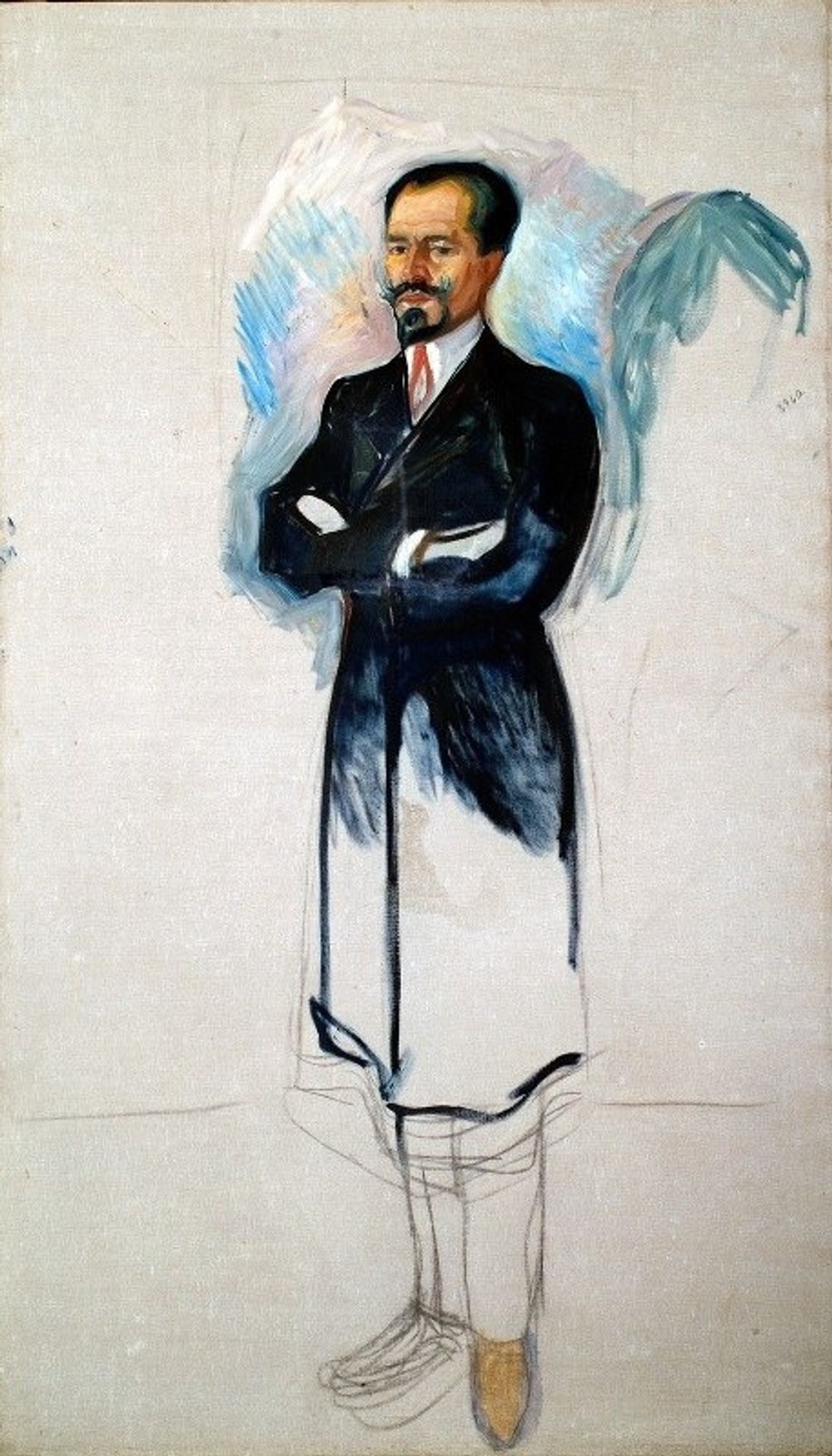 Portrait of Ernest Thiel by Edvard Munch