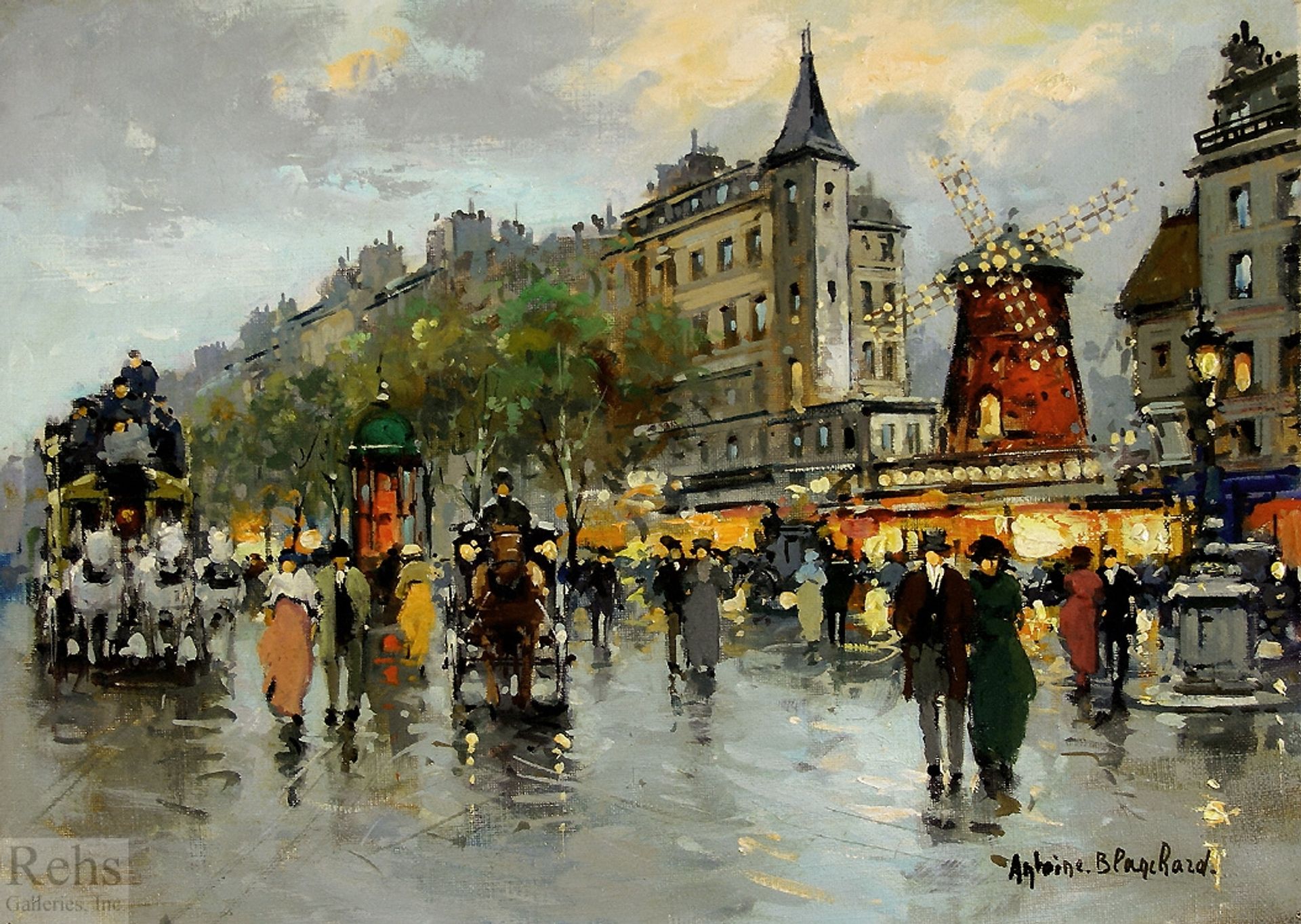 Le Moulin Rouge by Antoine Blanchard