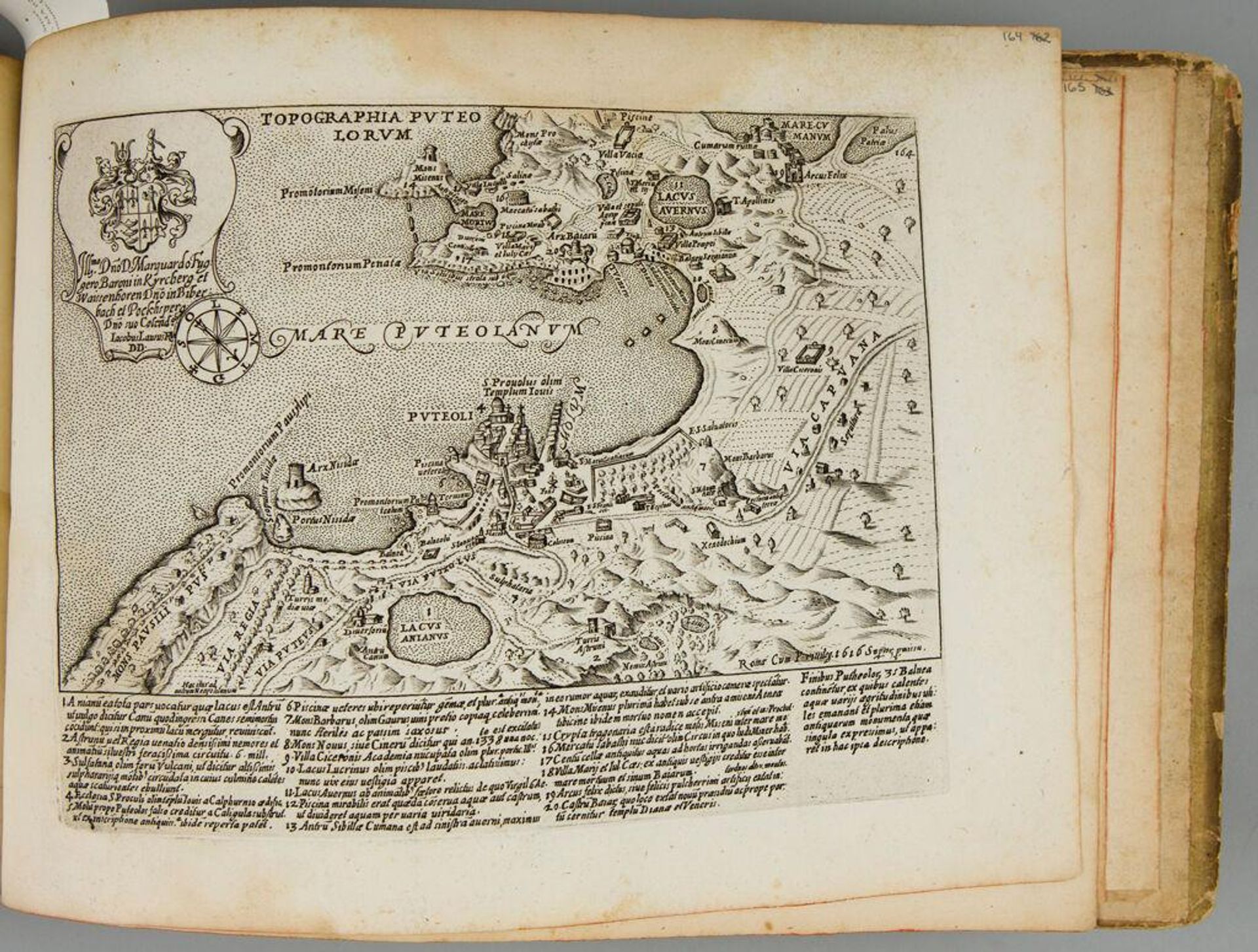 Map of Puteoli by Giacomo Lauro