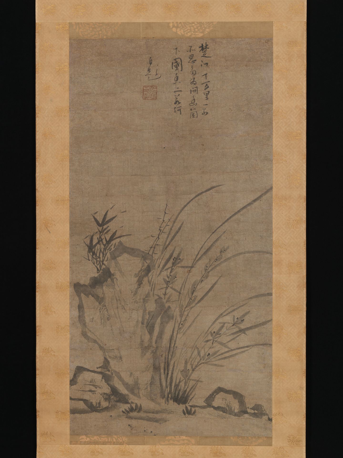 Orchids, Bamboo, Briars, and Rocks by Tesshū Tokusai