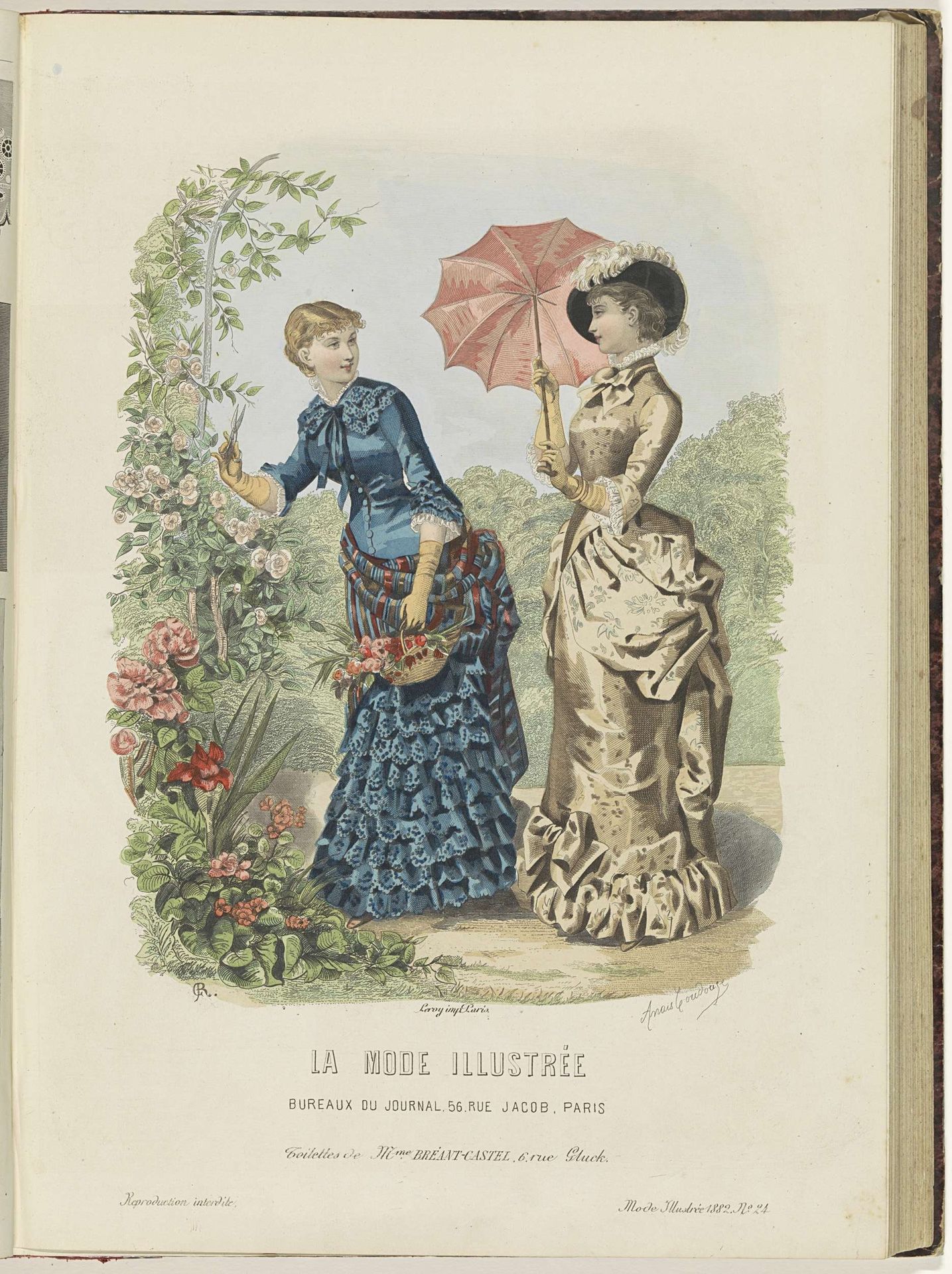 La Mode Illustrée, Journal de la Famille, 1882 by Firmin-Didot & Cie