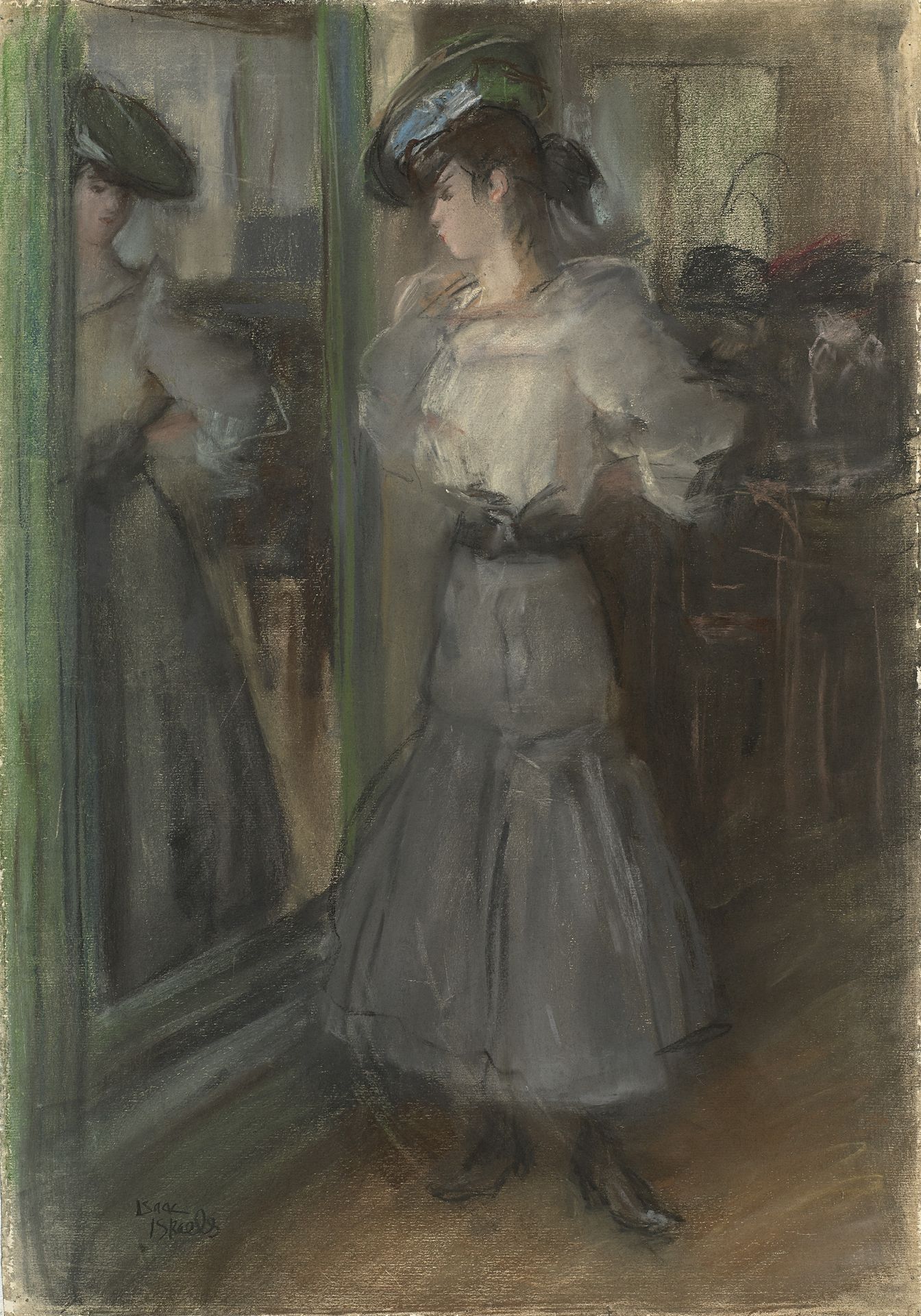 Girl in Front of a Mirror by Isaac Israels