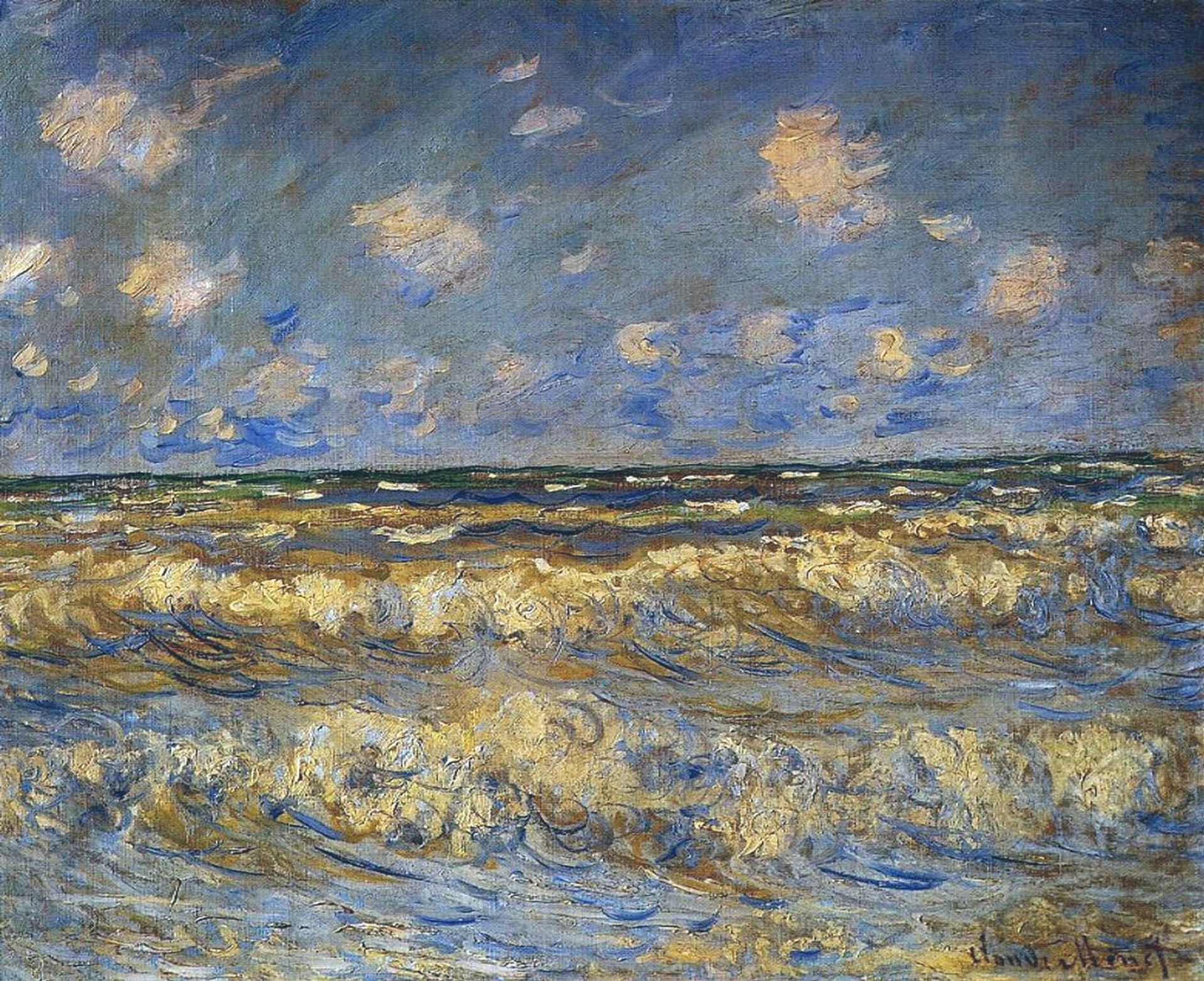 Rough Sea by Claude Monet