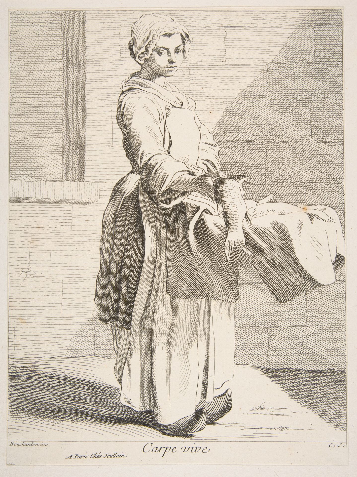 Fish Vendor by Anne Claude Philippe Caylus