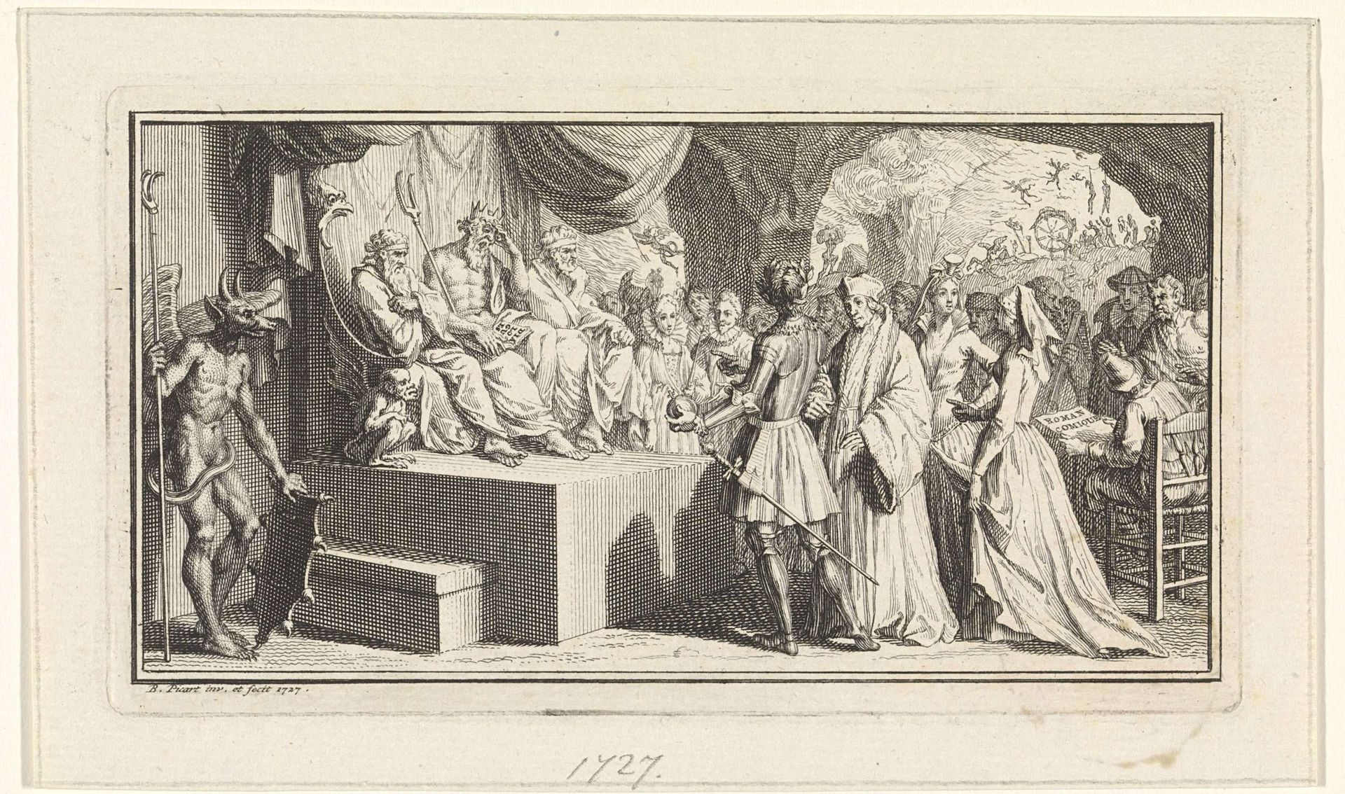 Oordeel van Pluto by Bernard Picart