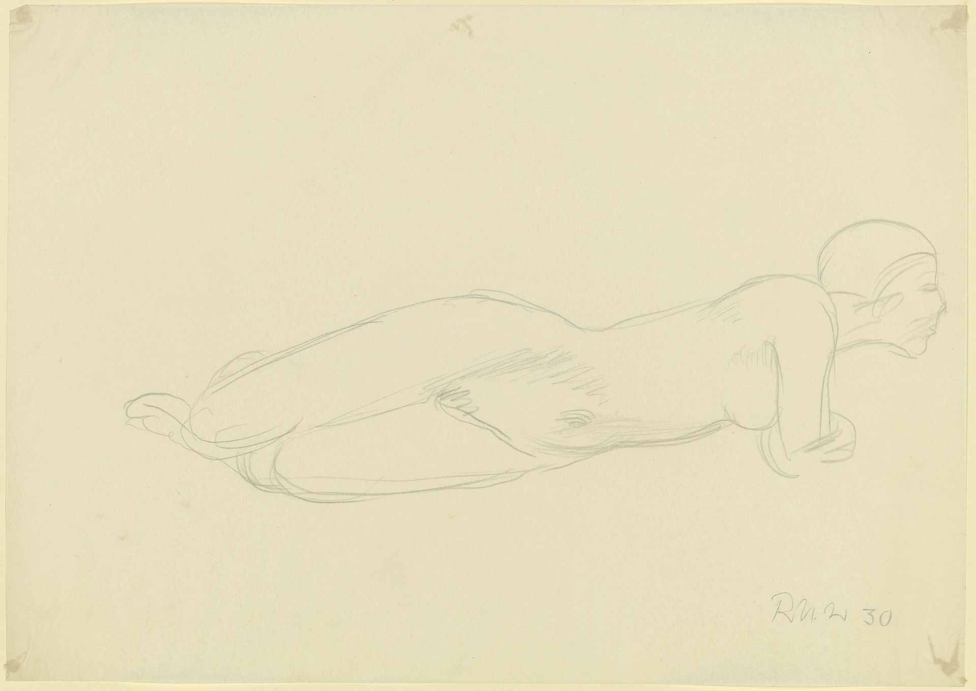 Female nude, reclining by Richard Martin Werner