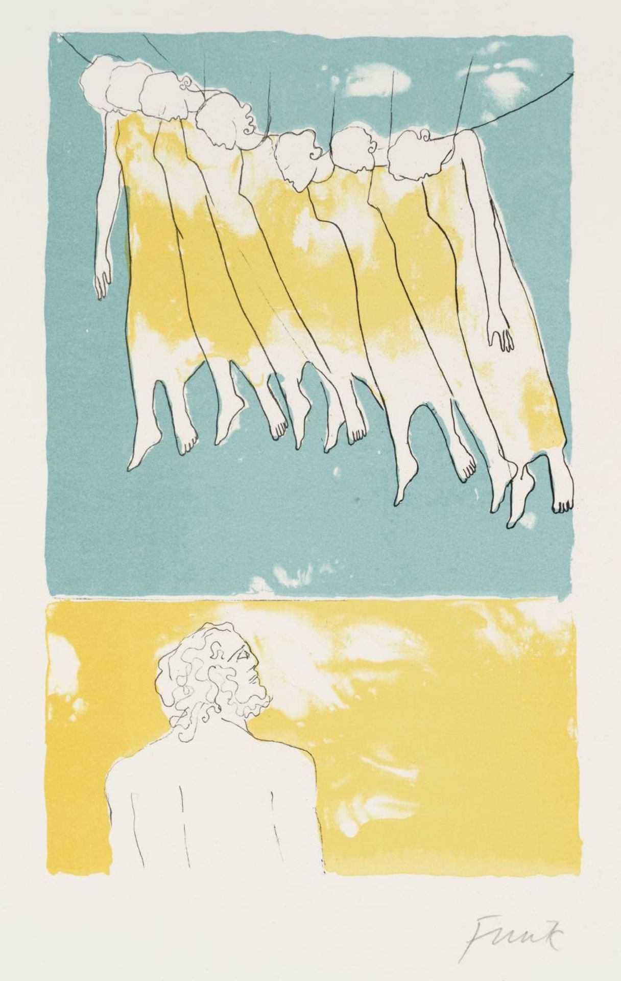 Odysseus and Penelope by  Dame Elisabeth Frink