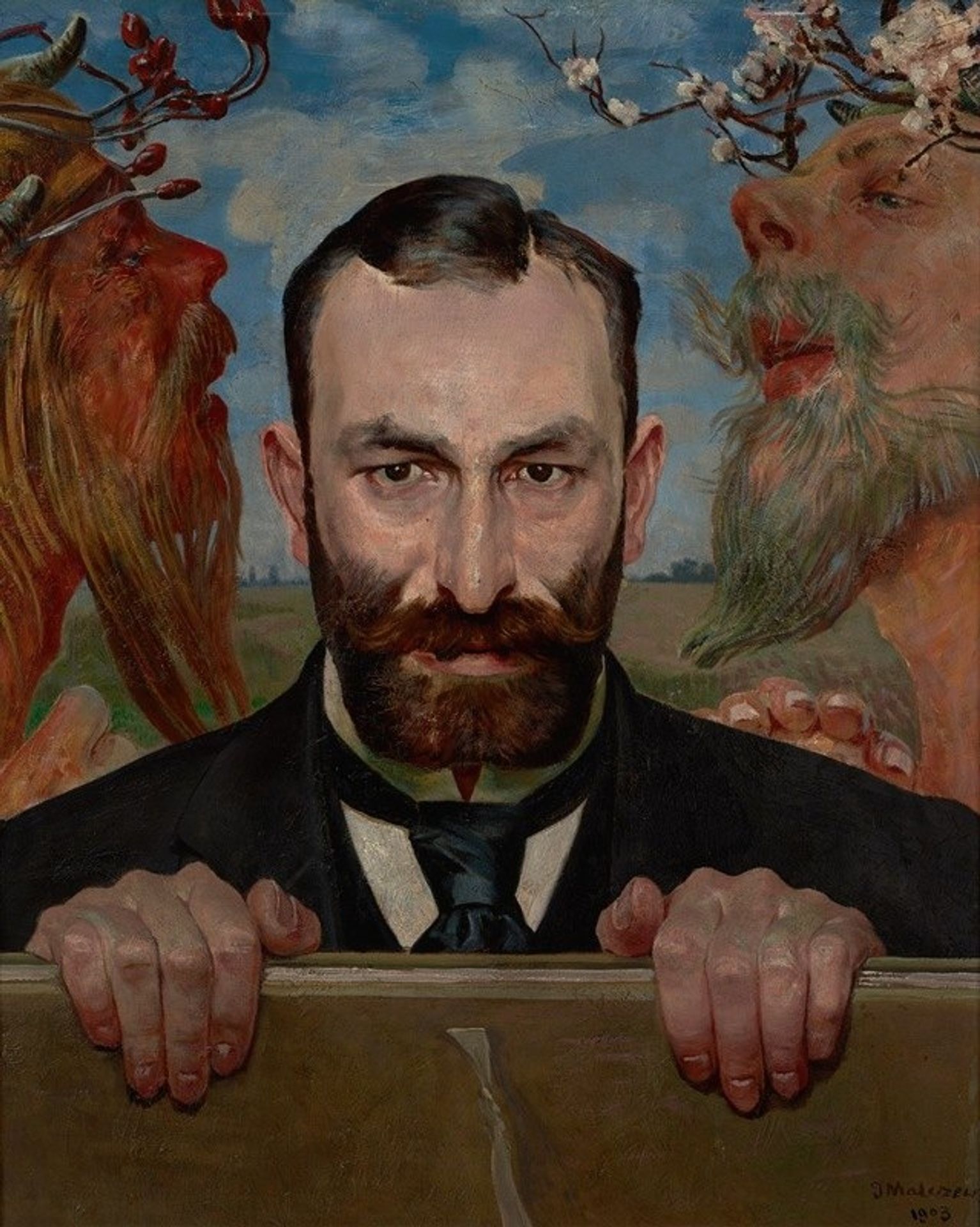 Portrait of Feliks Jasieński by Jacek Malczewski