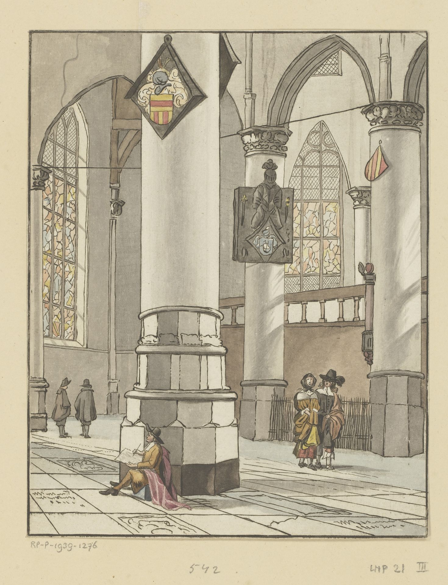 Kerkinterieur by Bernhard Schreuder