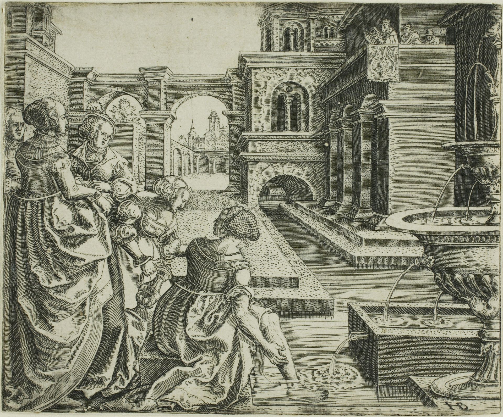 David and Bathsheba by Hans Brosamer