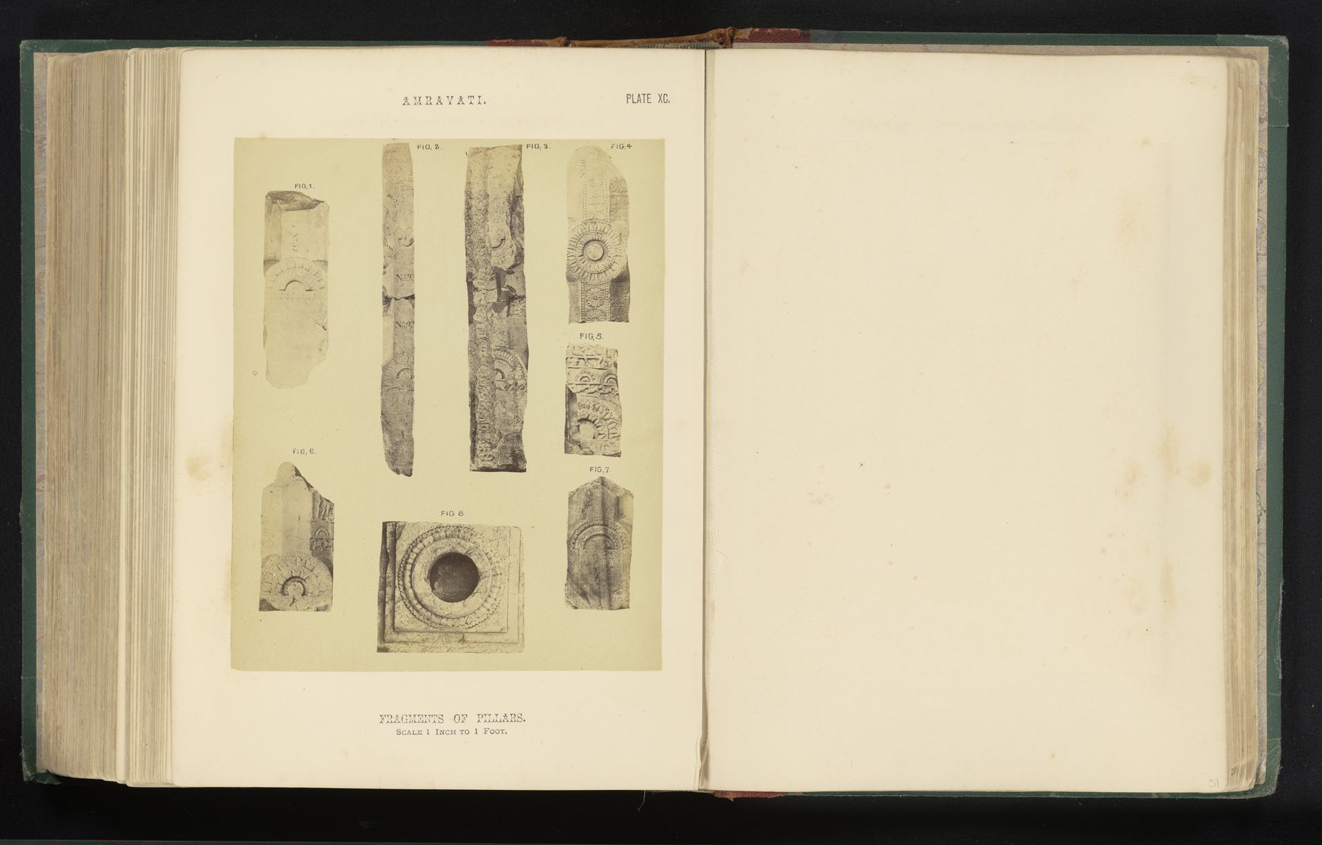 Acht fragmenten van pilaren by William H. Griggs