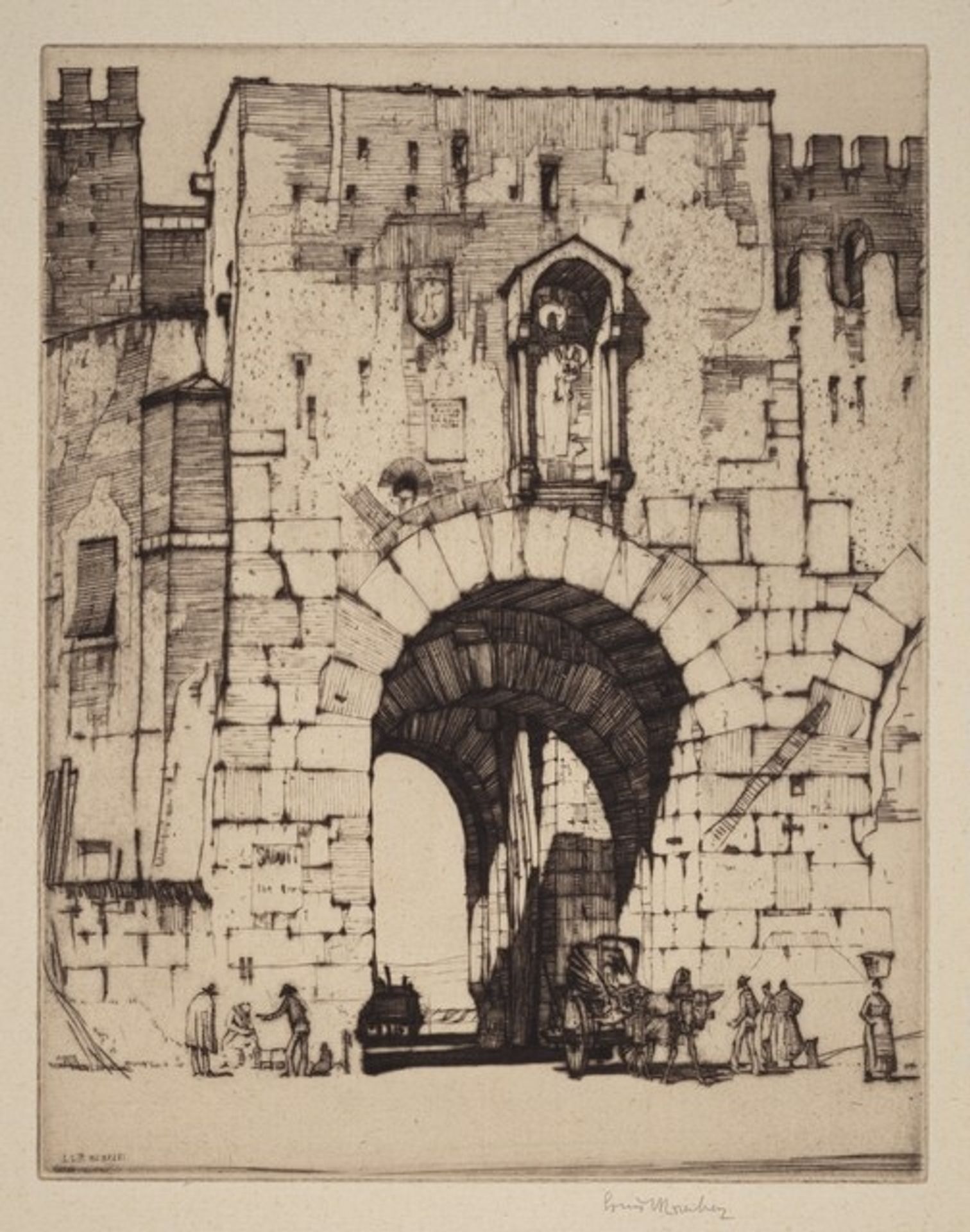 Porta Ostiense, Rome by Louis Conrad Rosenberg