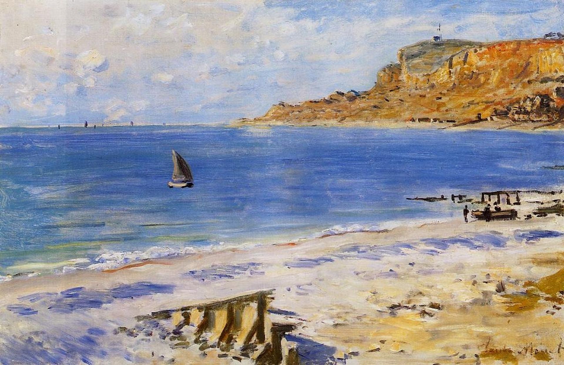 Sailing At Sainte Adresse by Claude Monet