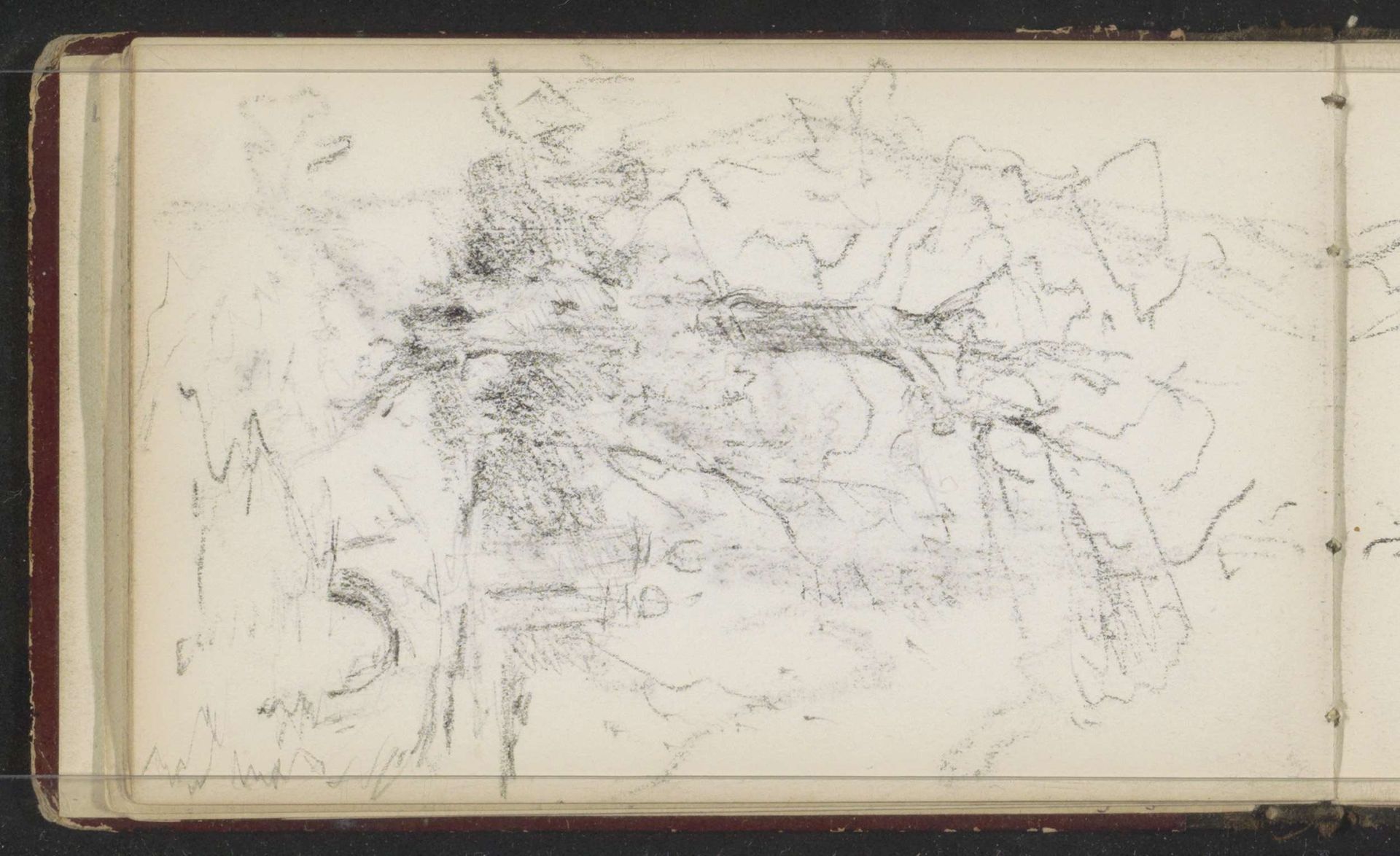 Landschap met bomen en een brug by Willem Cornelis Rip