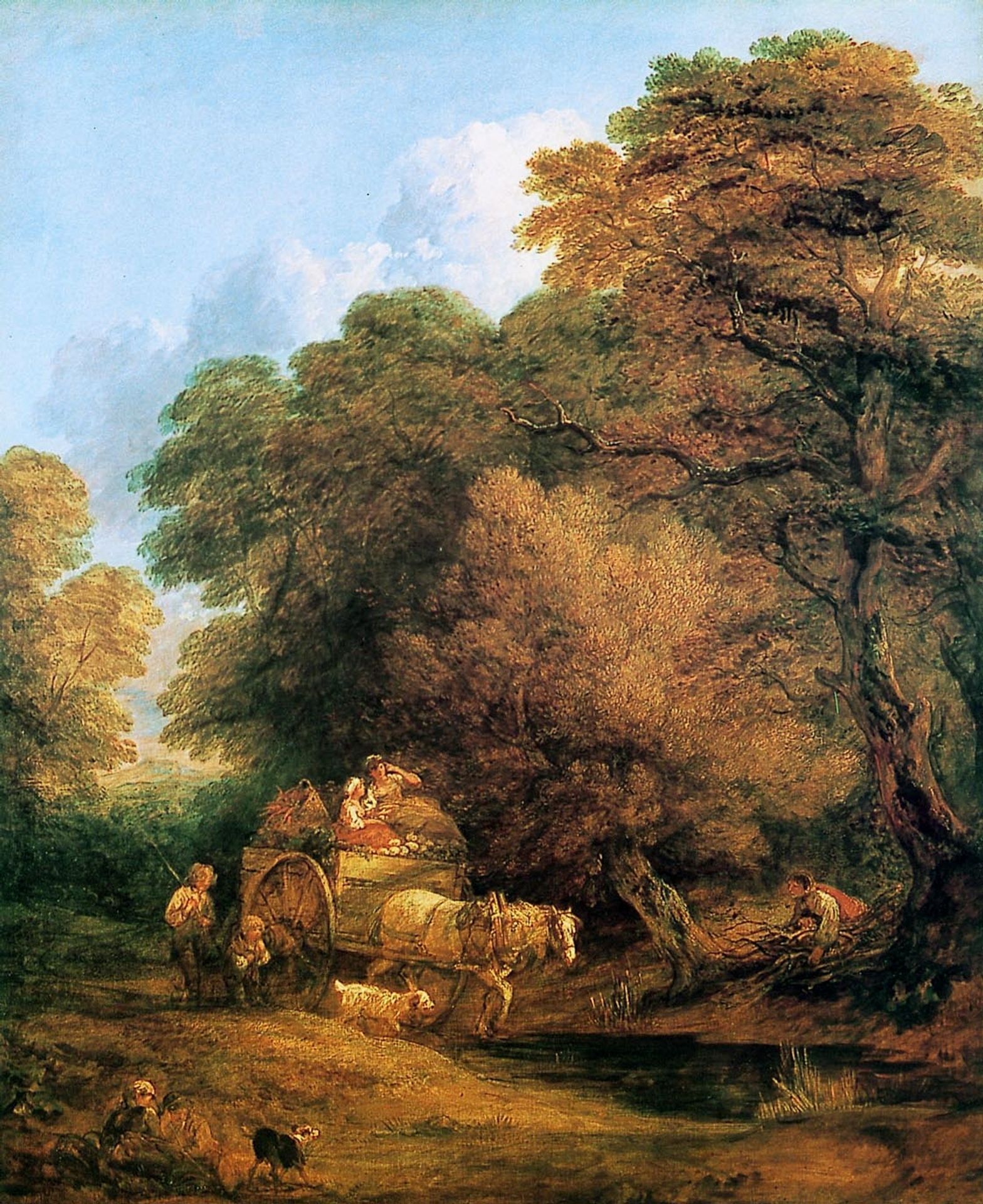 The market cart by Thomas Gainsborough