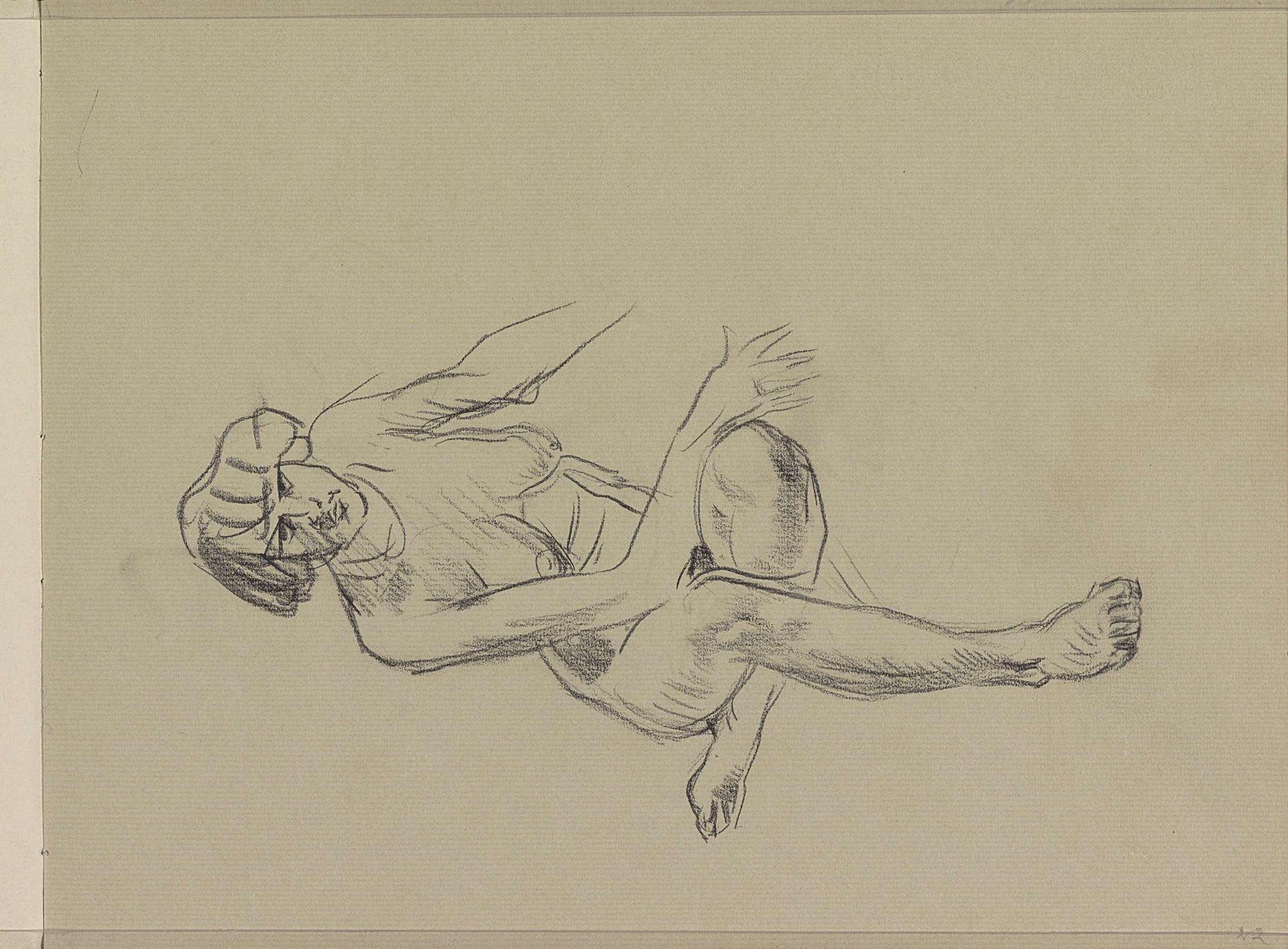 Seated Female Nude by Isaac Israels
