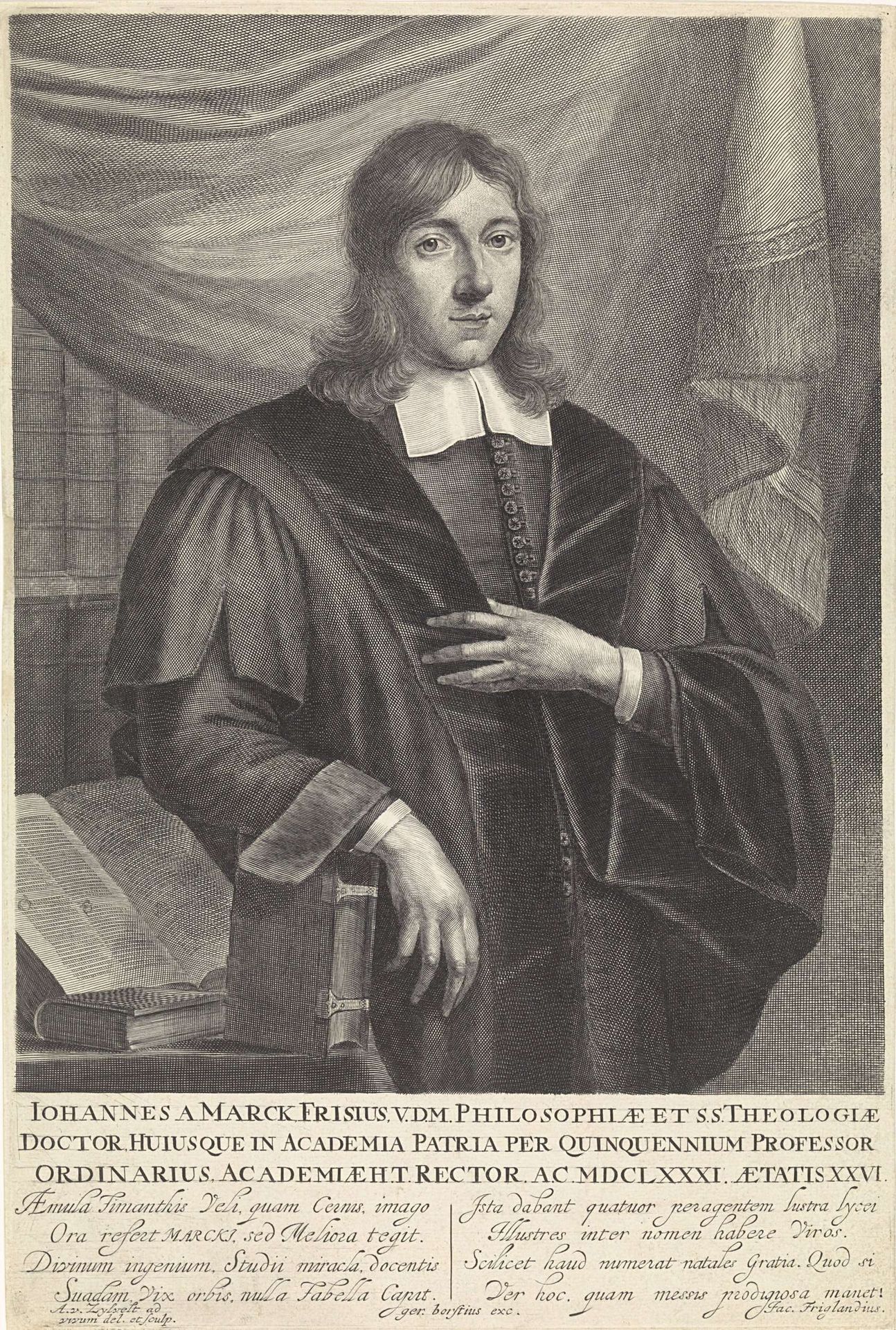 Portret van Johannes à Marck by Anthony van Zijlvelt