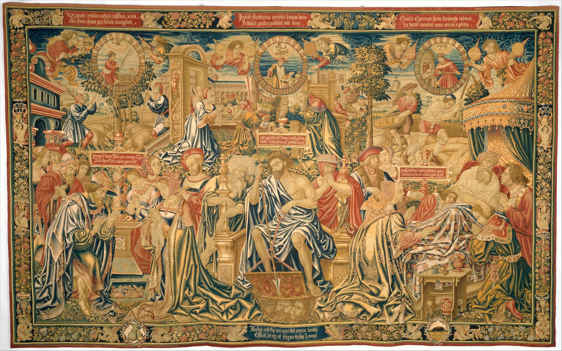 The Twelve Ages of a Man: The Last Three Ages (54-72), or Winter by Bernard van Orley
