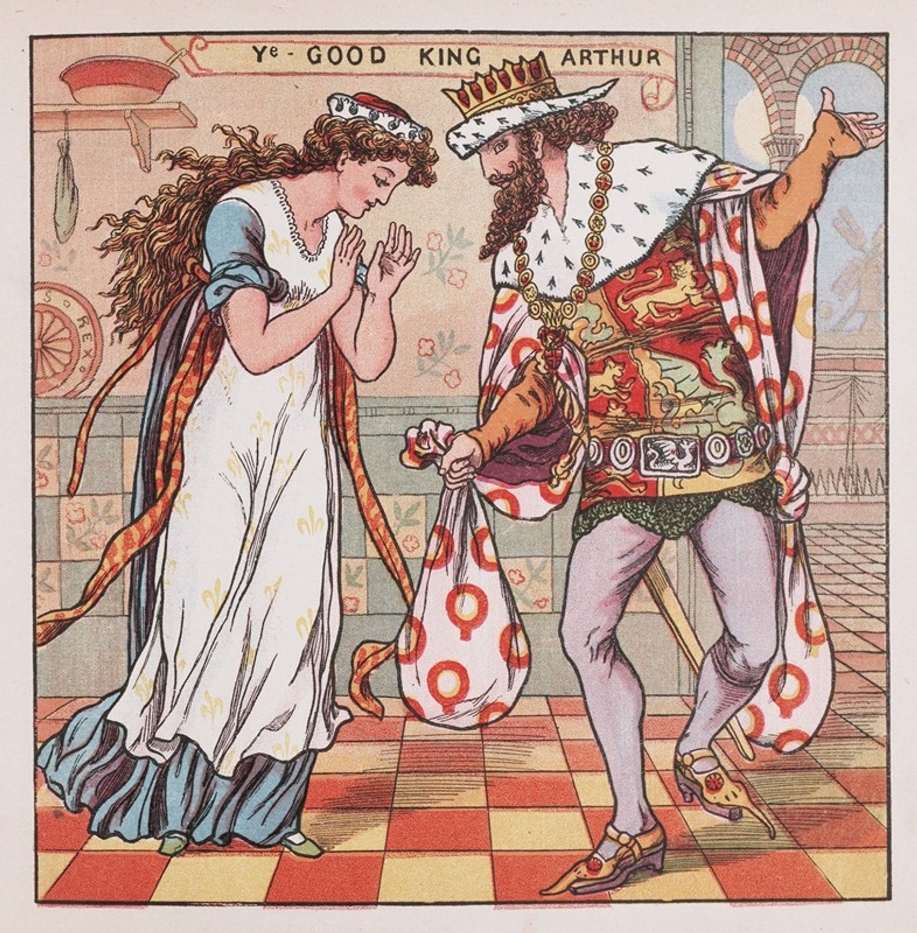 Good king Arthur by Walter Crane