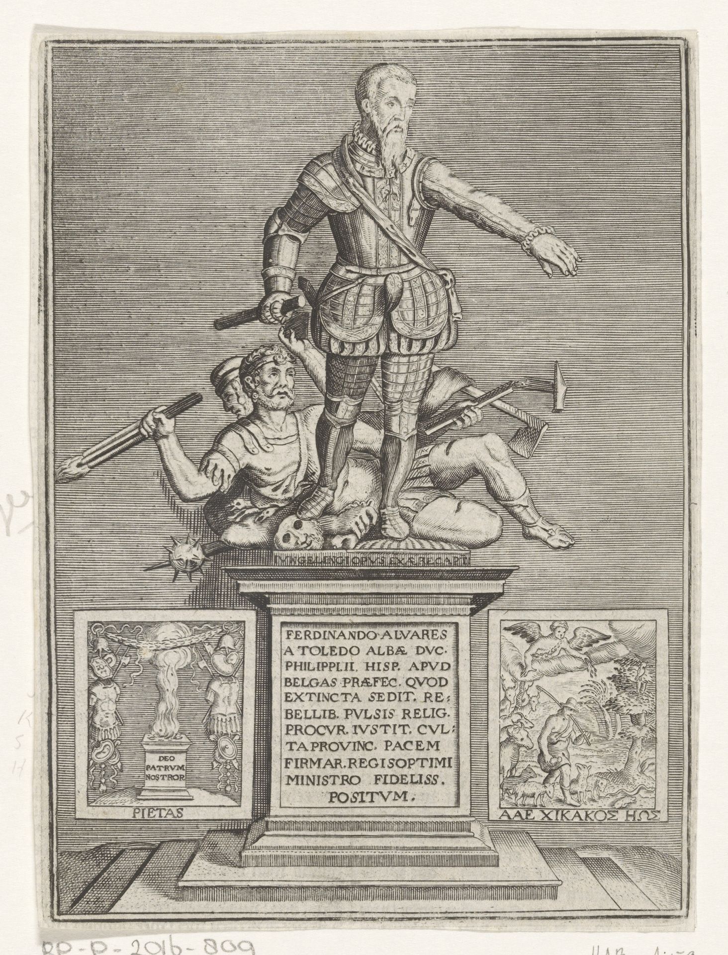 Standbeeld Ferdinand de Toledo, hertog van Alva by Anonymous