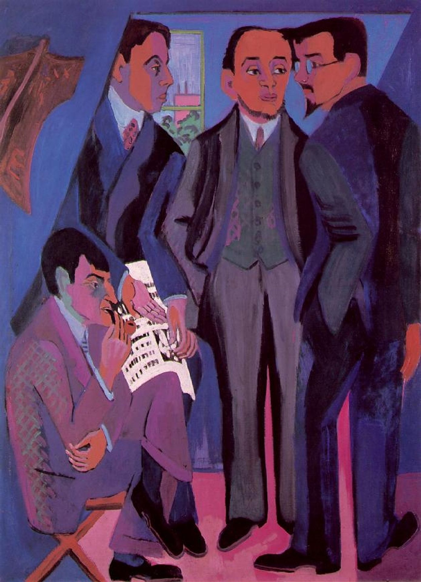 a Group of Artists by Otto Mueller
