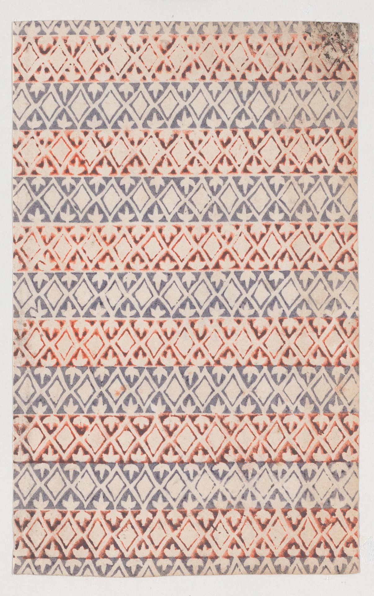 Sheet with overall pattern of diamond shapes by Anonymous