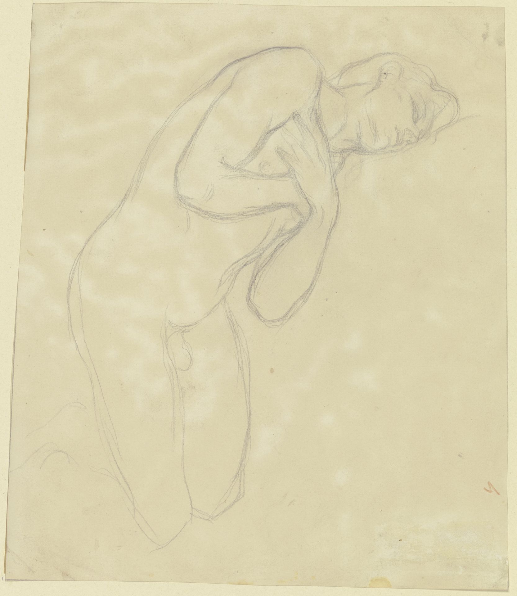 Die Richard III. heimsuchende Prinzessin Anne, als männlicher (_) Akt by Victor Müller
