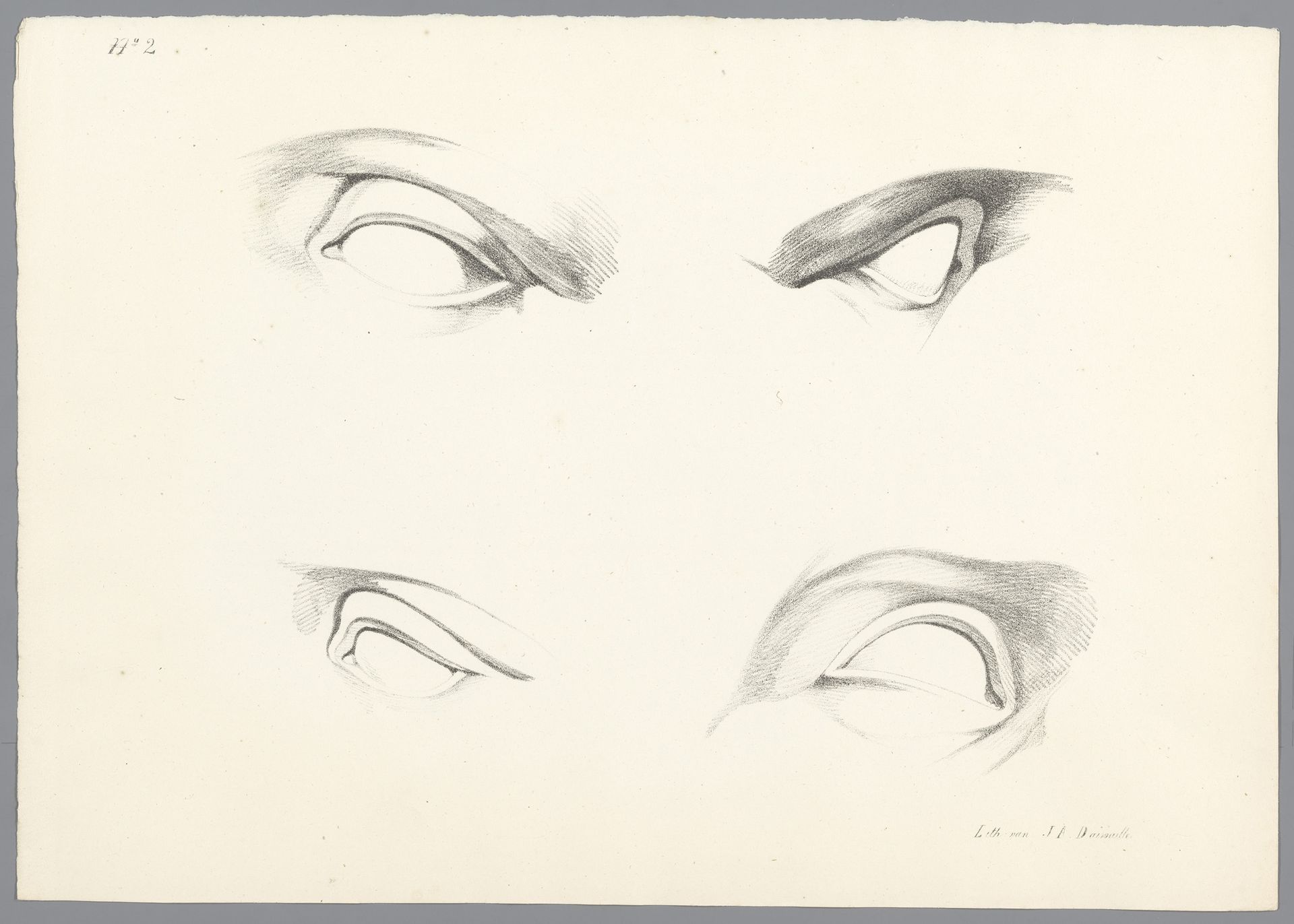 Vier ogen zonder pupillen by Jean Augustin Daiwaille