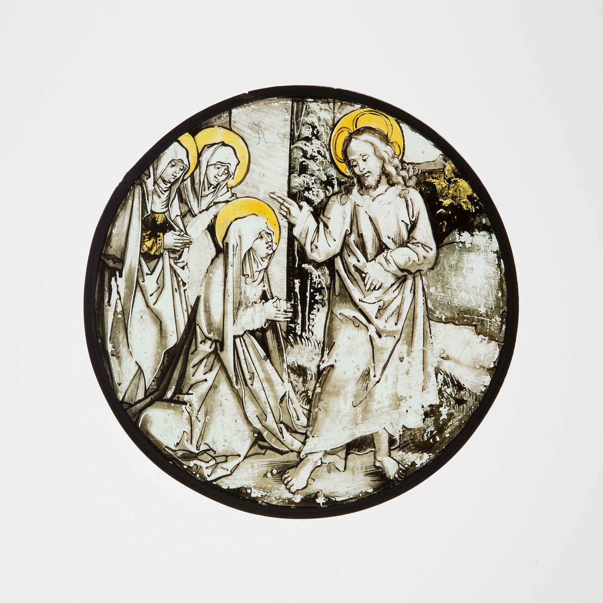Roundel with Christ Taking Leave of His Mother by Hans Schäufelein