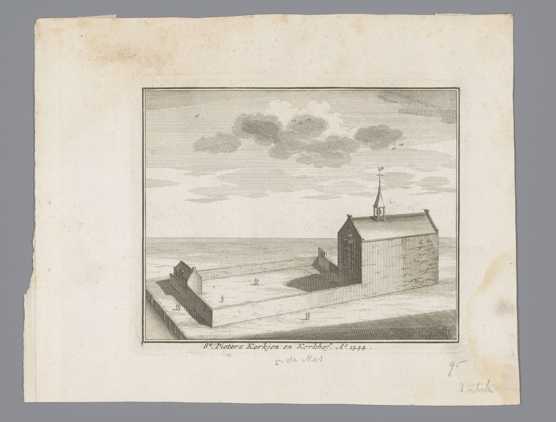 Gezicht op het Sint-Pietersgasthof, 1544 by Johannes van (I) Septeren