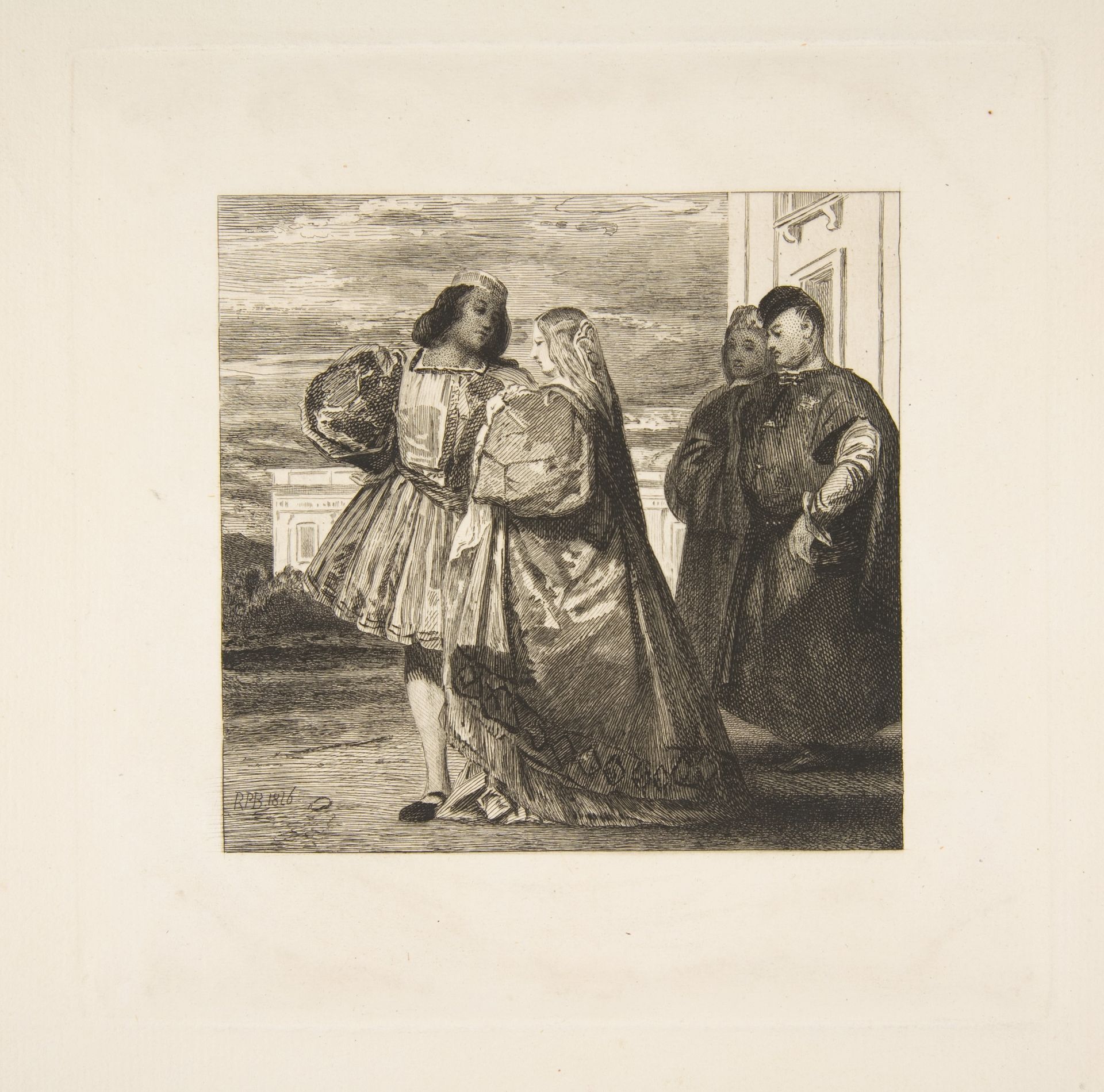 Promenade vénitienne (Venetian Promenade) by Félix Bracquemond