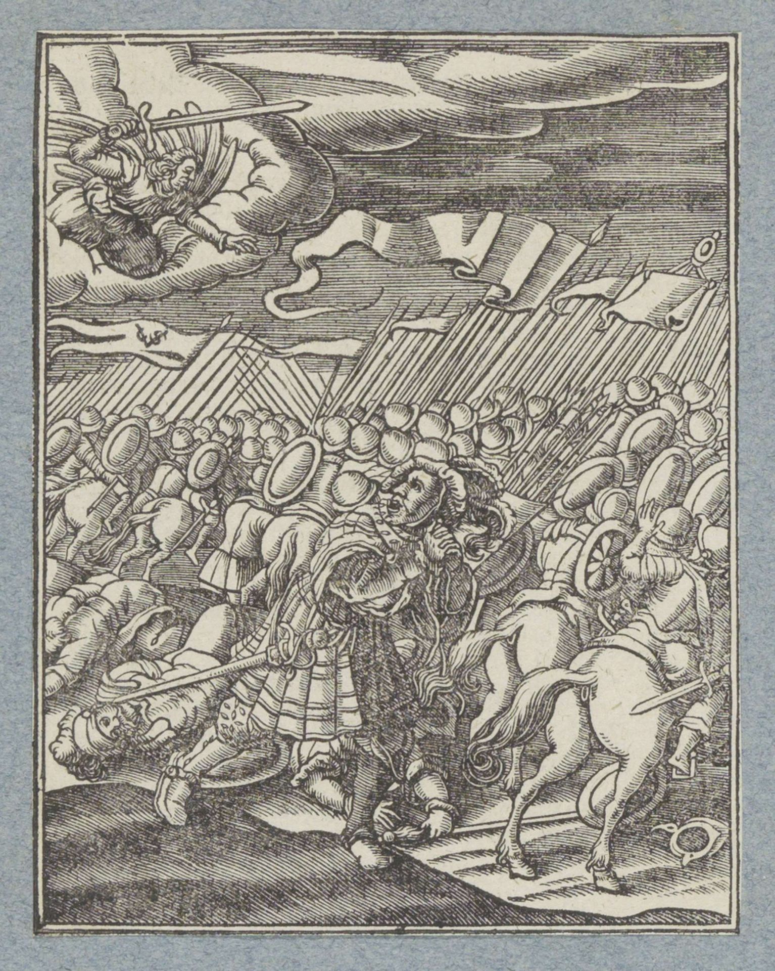Engel doodt de troepen van Sanherib by Christoffel van (II) Sichem