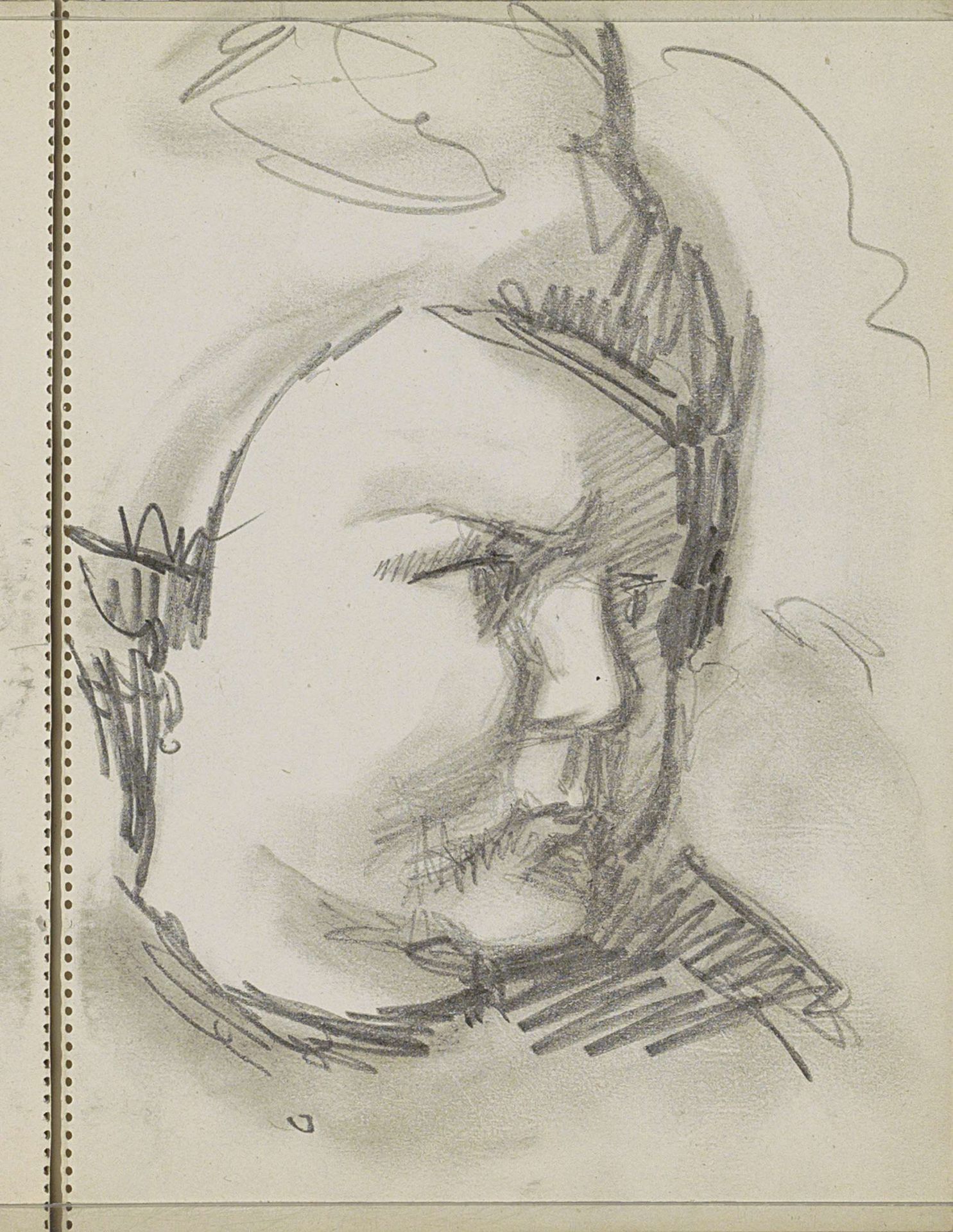 Kop van een vrouw of meisje by Reijer Stolk