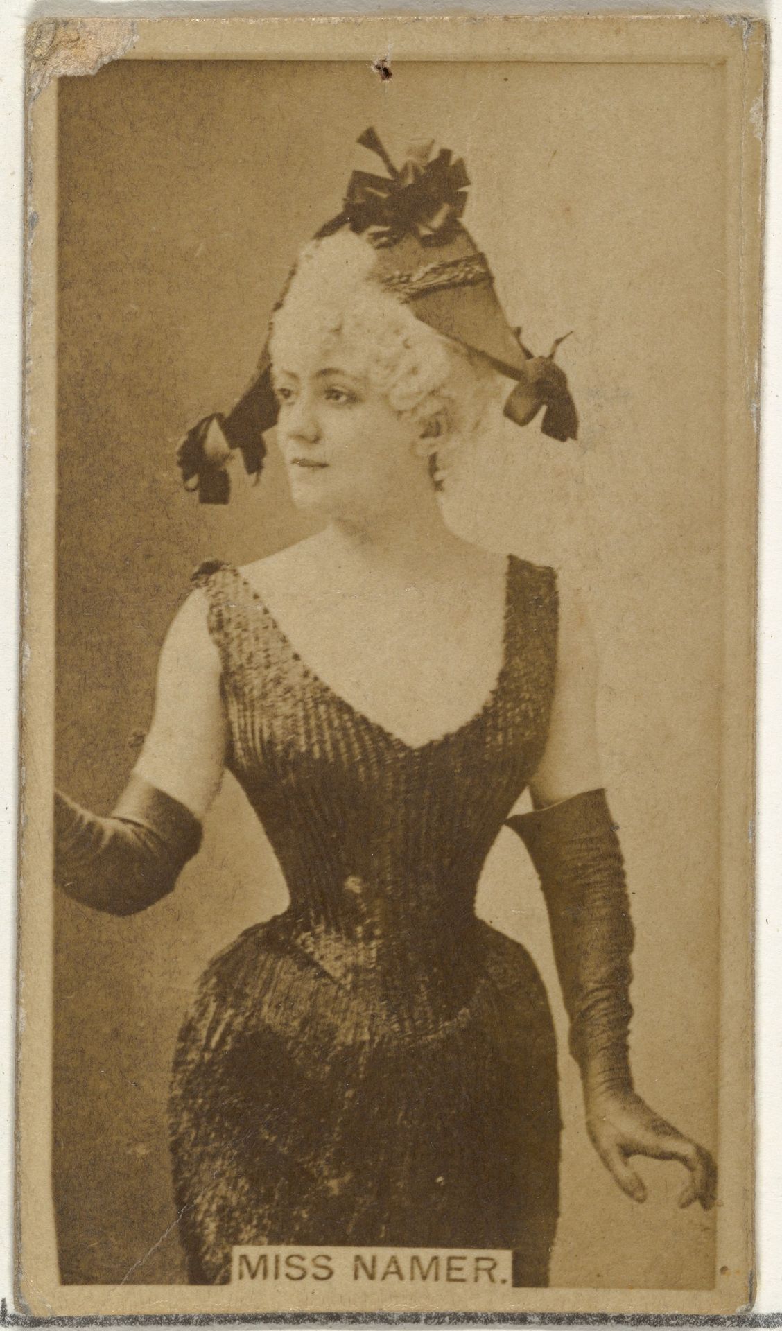 Miss Namer, from the Actors and Actresses series (N145-8) issued by Duke Sons & Co. to promote Duke Cigarettes by W. Duke, Sons & Co.