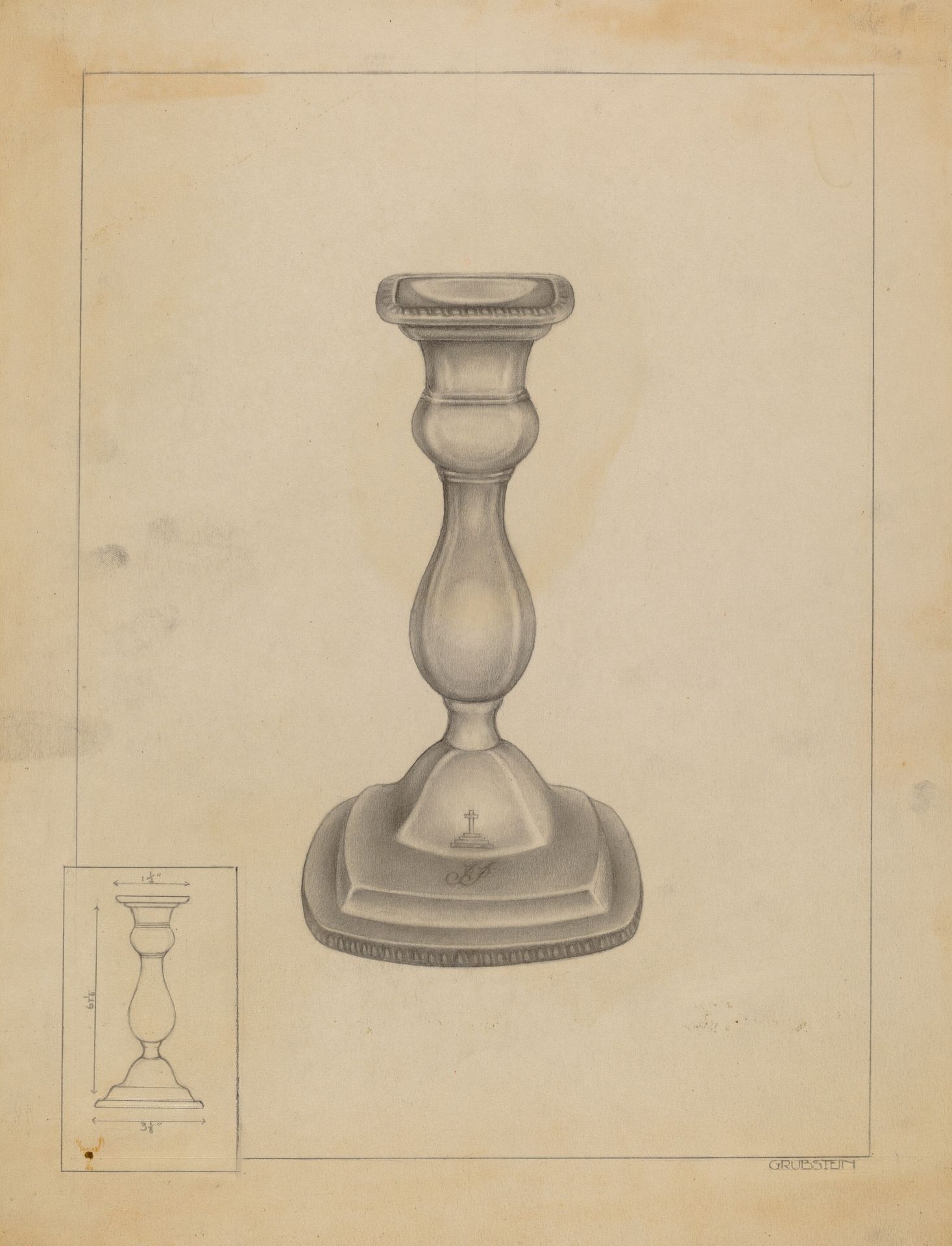 Candlestick by Milton Grubstein