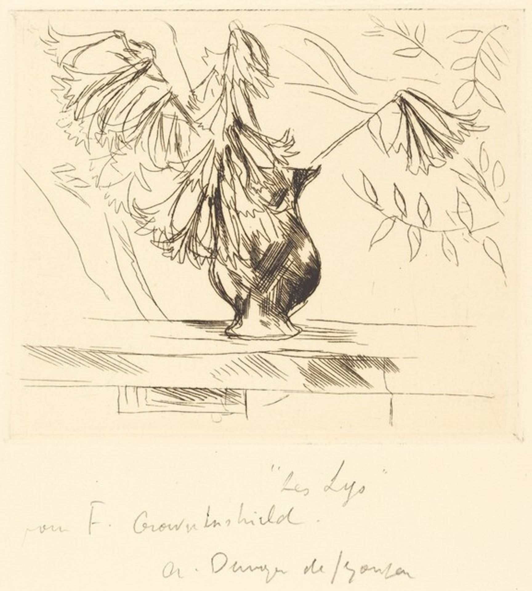 "Les Lys" by Andre Dunoyer de Segonzac