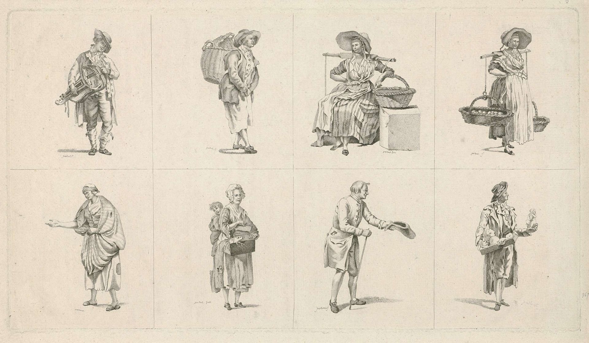 Mannen en vrouwen met verschillende beroepen by H. Partout
