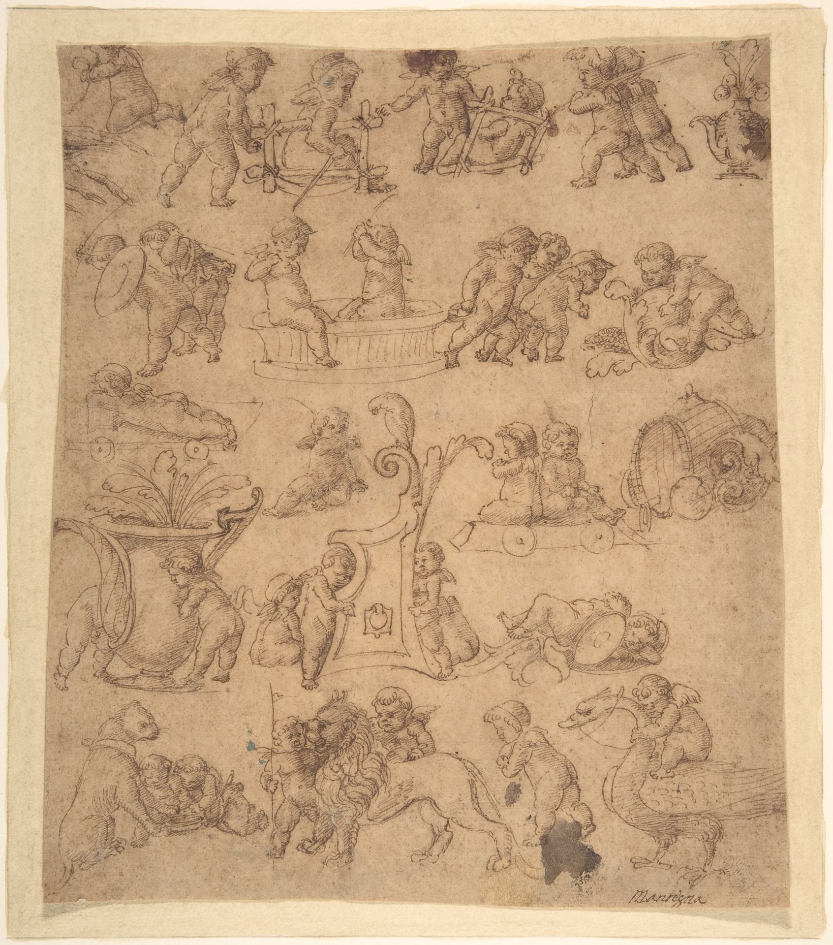 Studies of Putti by Anonymous