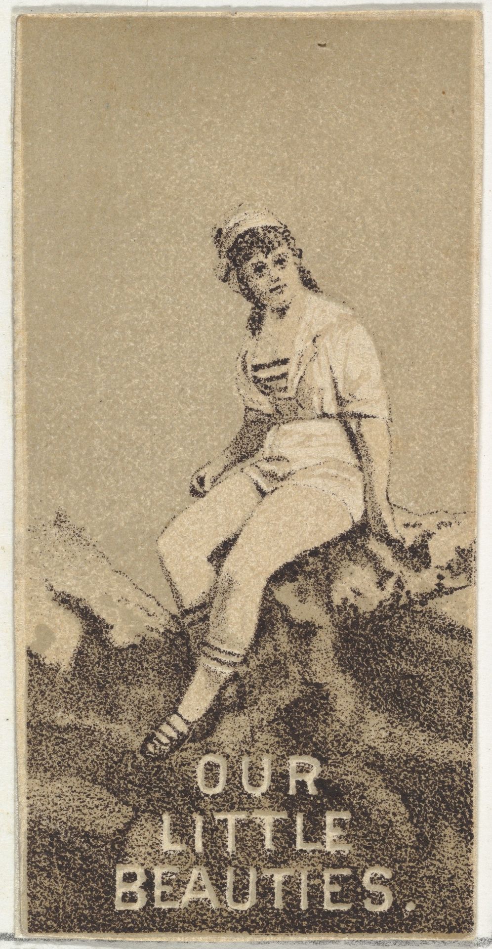 From the Actresses series (N57) promoting Our Little Beauties Cigarettes for Allen & Ginter brand tobacco products by Allen & Ginter