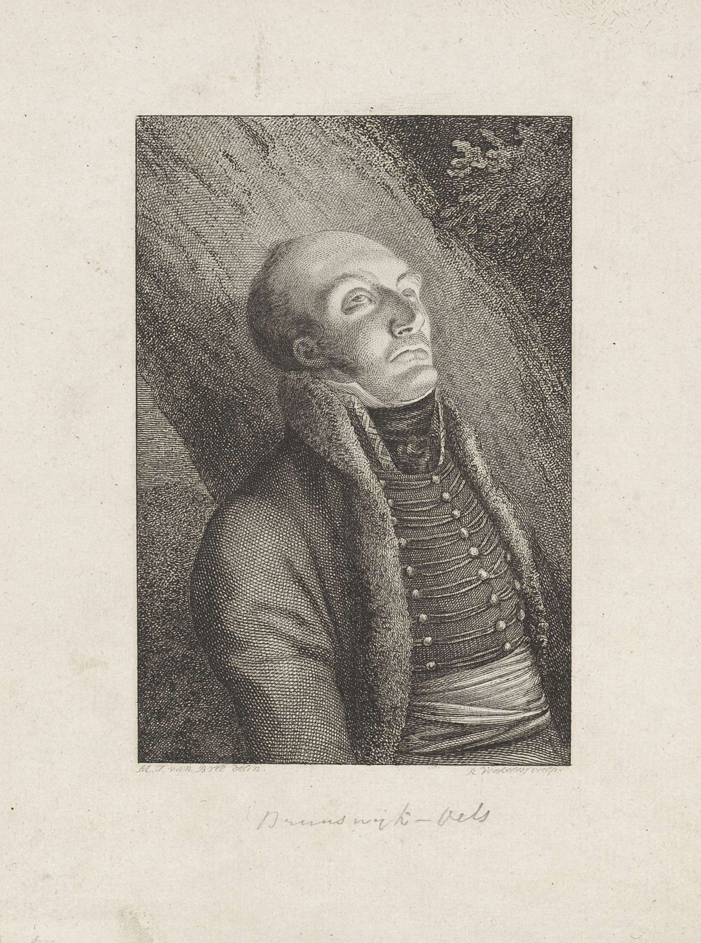 Gesneuvelde Frederik Willem Brunswijk-Lüneburg-Oels, 16 juni 1815 by Reinier Vinkeles