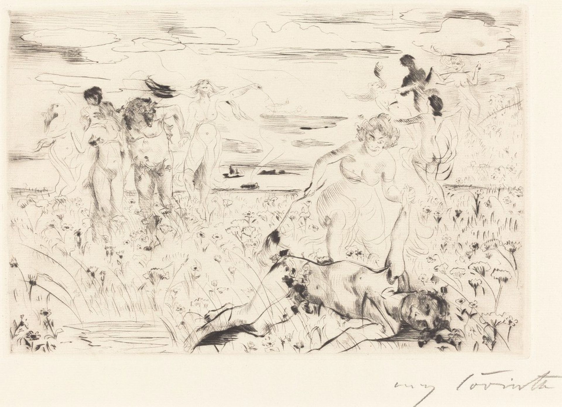 Bacchanal by Lovis Corinth