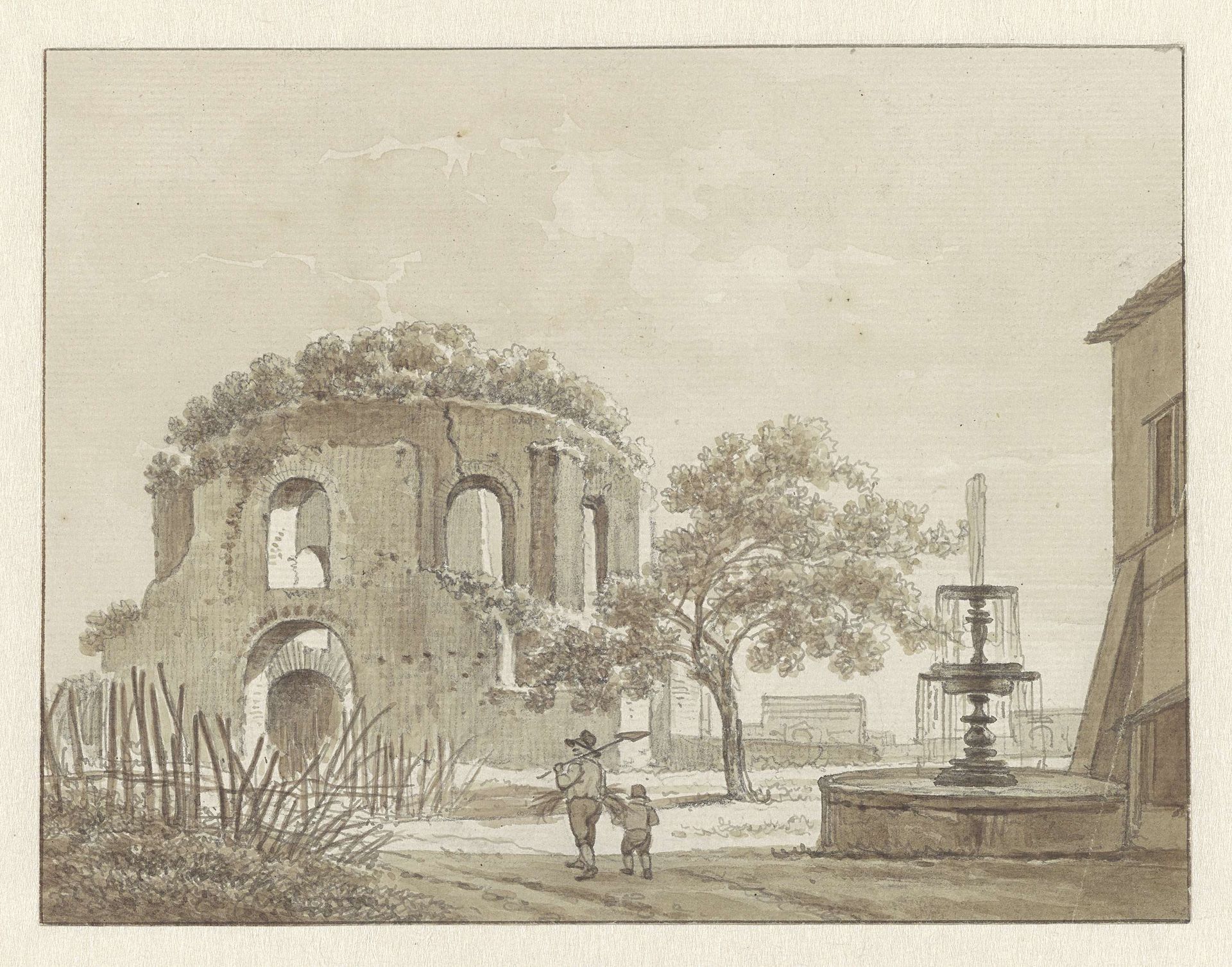 De Tempel van Minerva Medica in Rome by Daniël Dupré