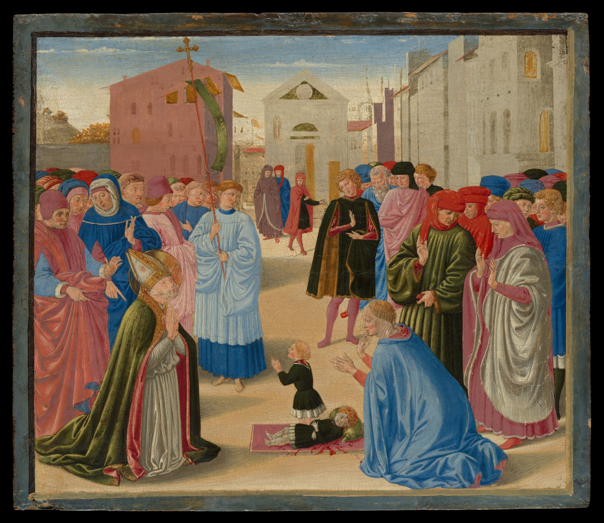 Saint Zenobius Resuscitating a Dead Child by Benozzo Gozzoli