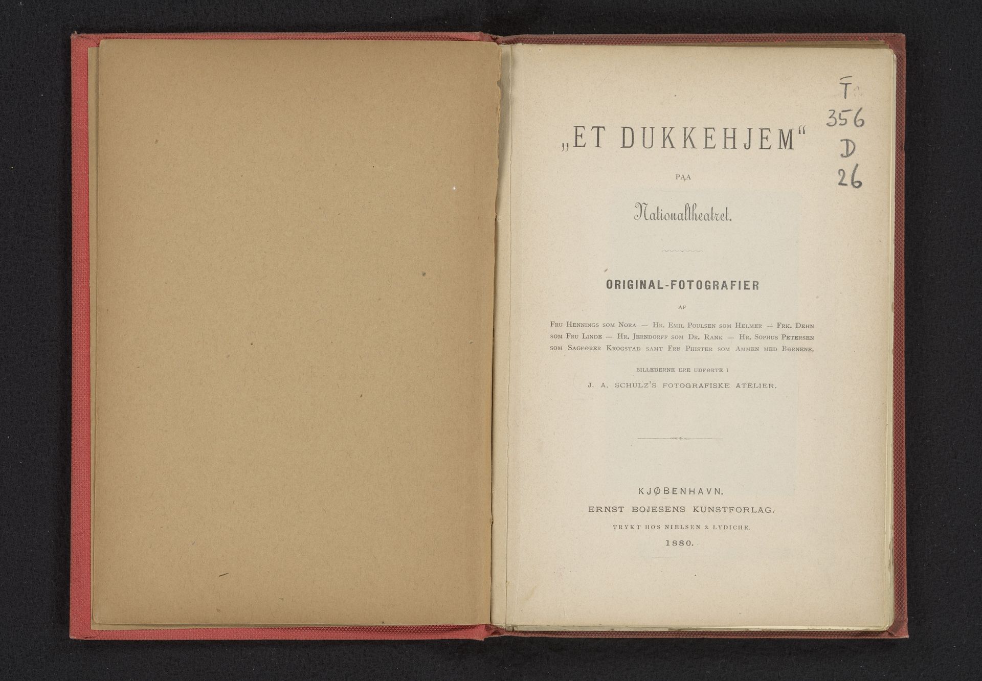 "Et dukkehjem" paa Nationaltheatret by Ernst Bojesens Kunstforlag