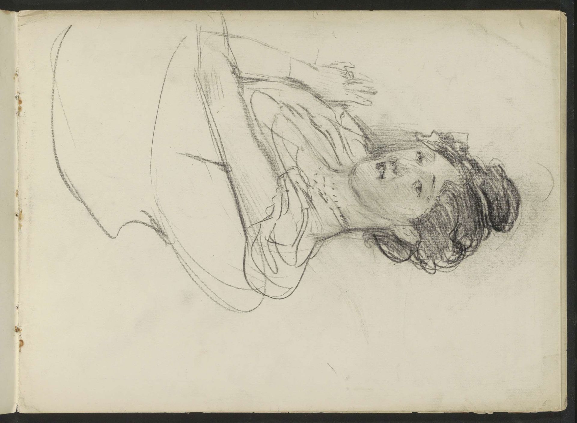 Portret van een onbekende vrouw, zittend by Isaac Israels