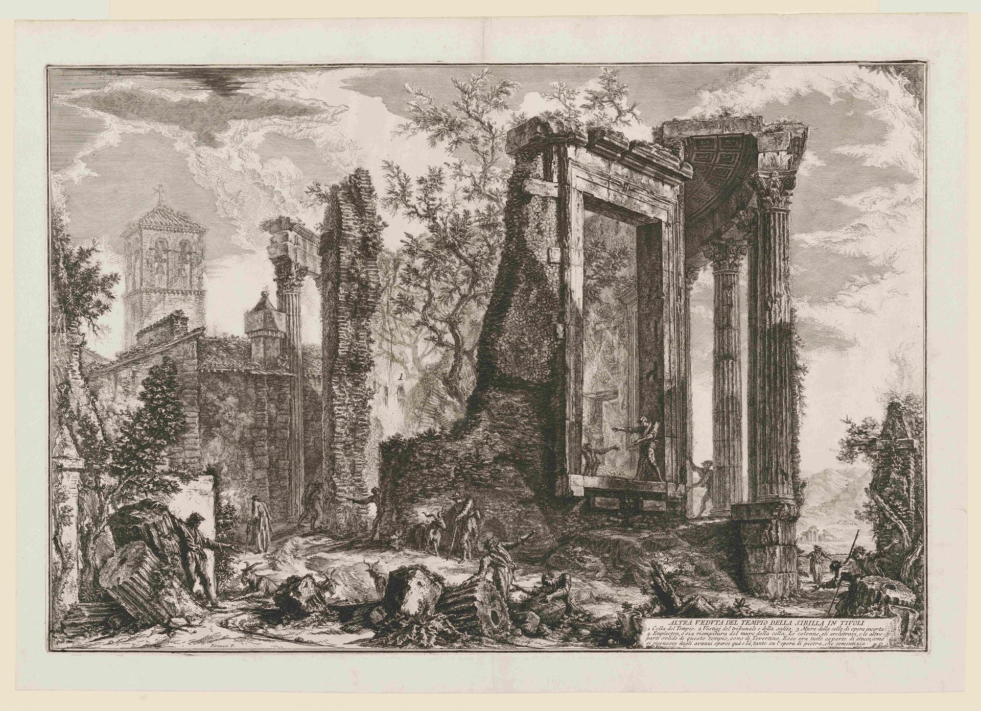 The Temple of Sibyl by Giovanni Battista Piranesi