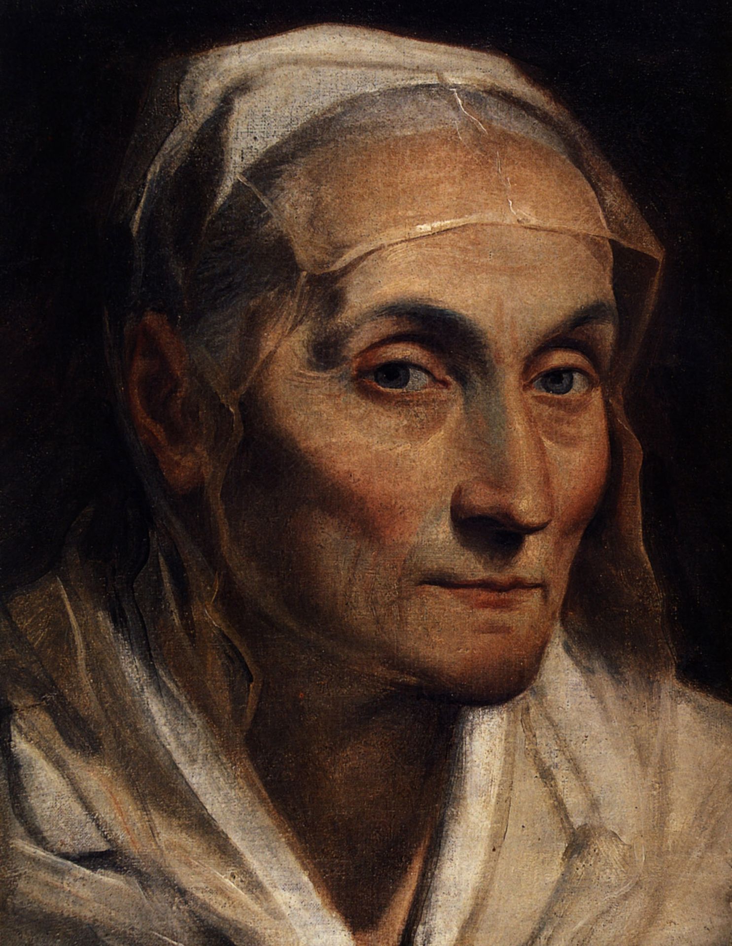 Portrait of old woman by Guido Reni