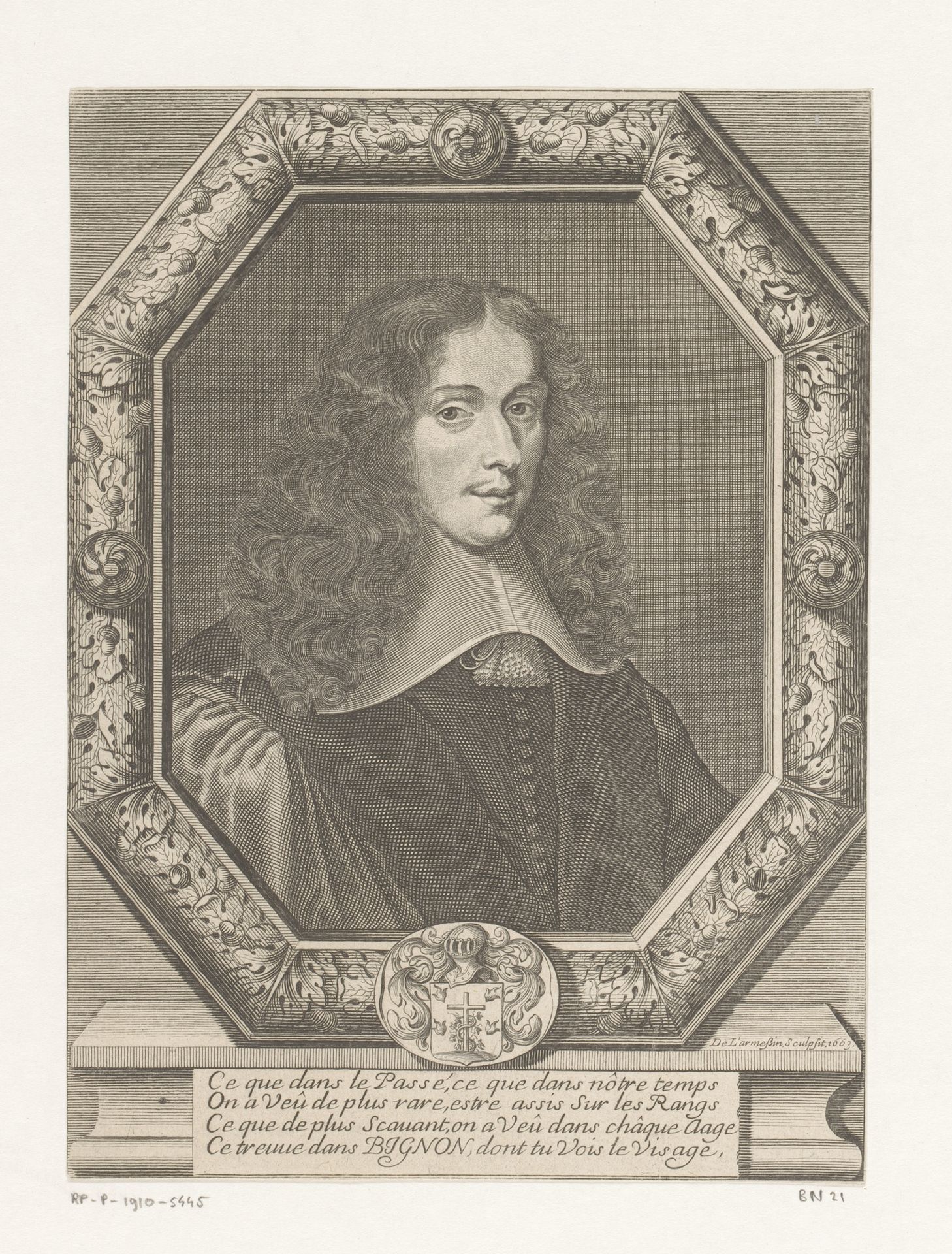 Portret van Jérôme Bignon by Nicolas de (I) Larmessin