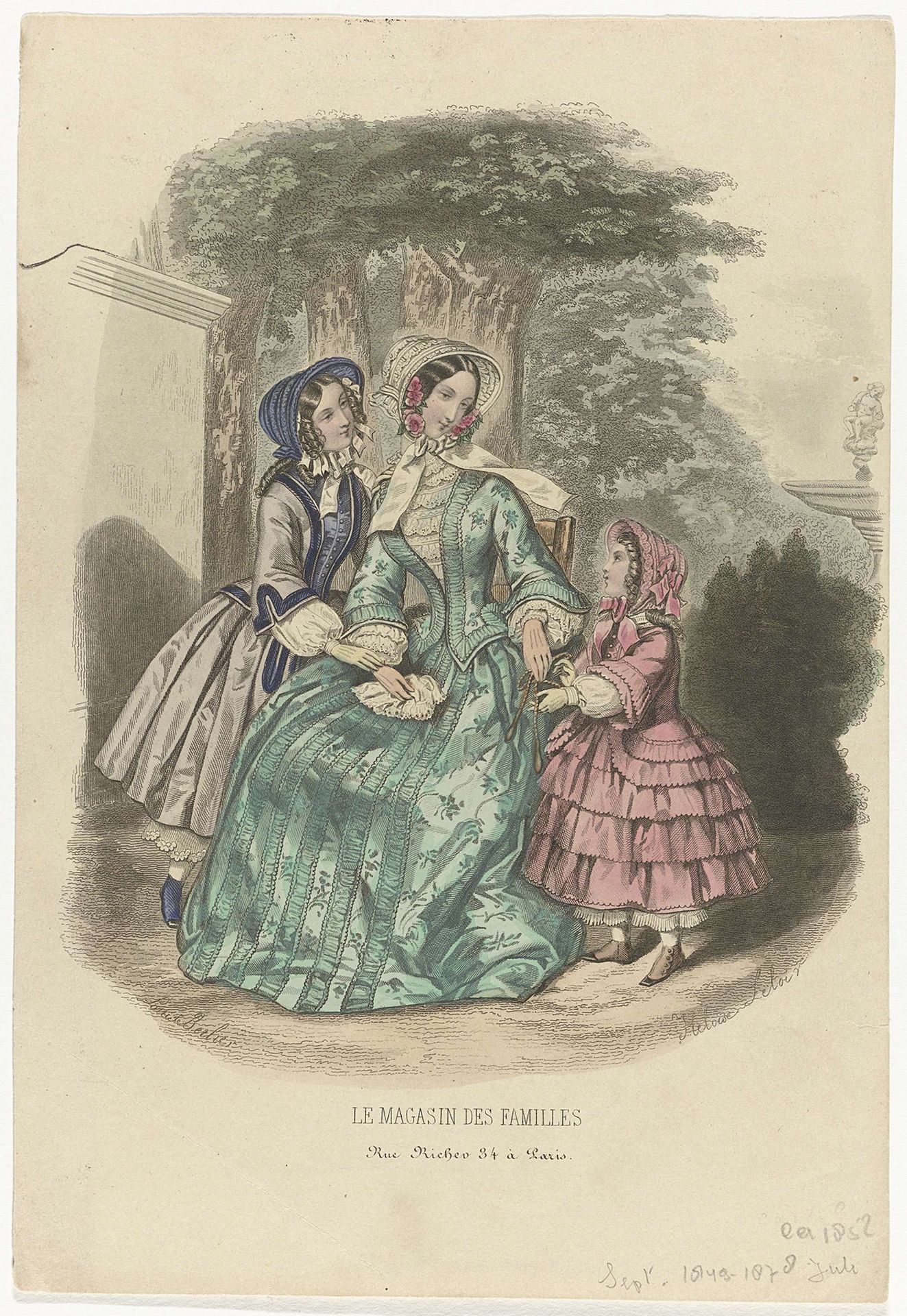 Le Magasin des Familles, ca. 1852 by Louis Berlier